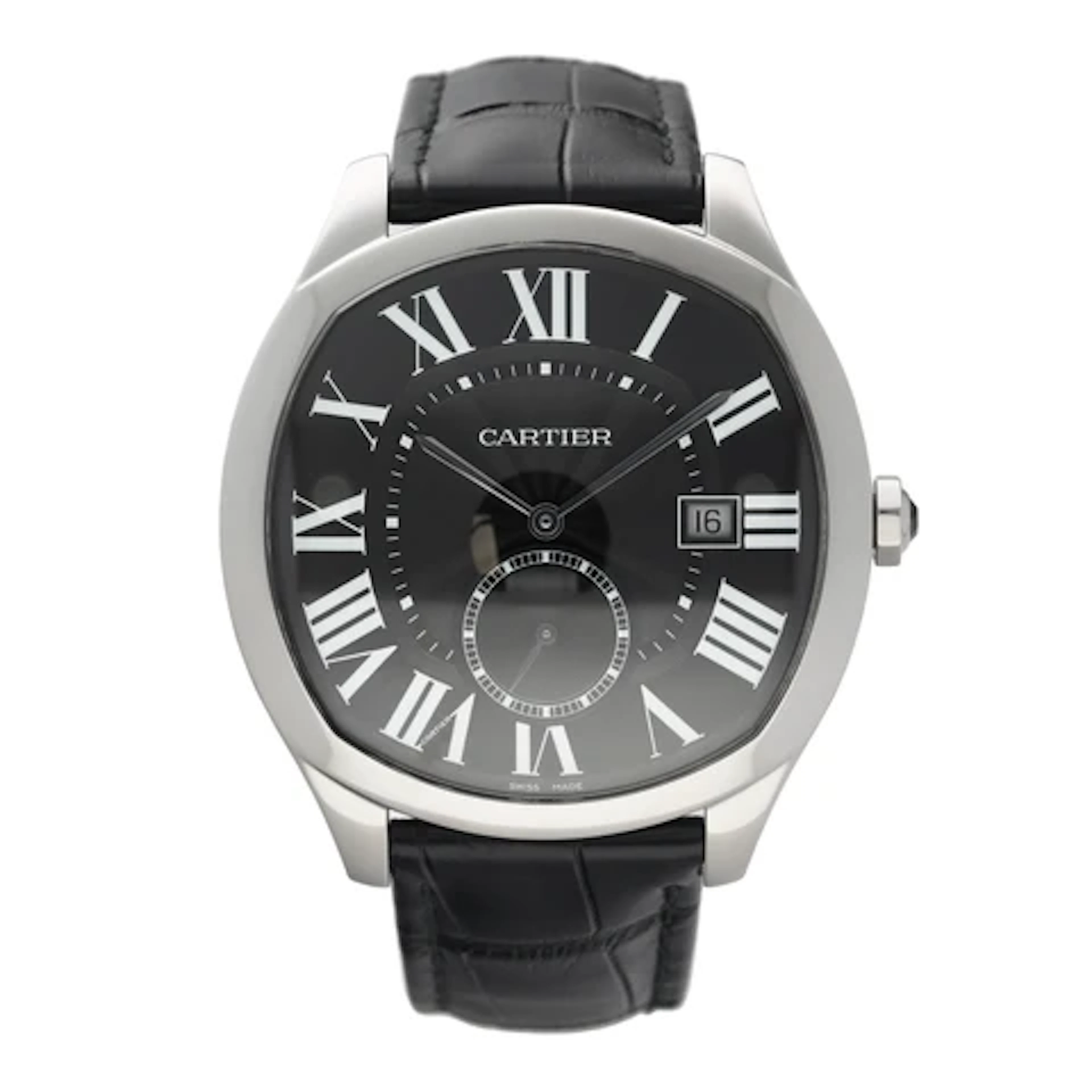 Cartier Drive De Cartier WSNM0009 Black Dial Mens Watch Box Papers