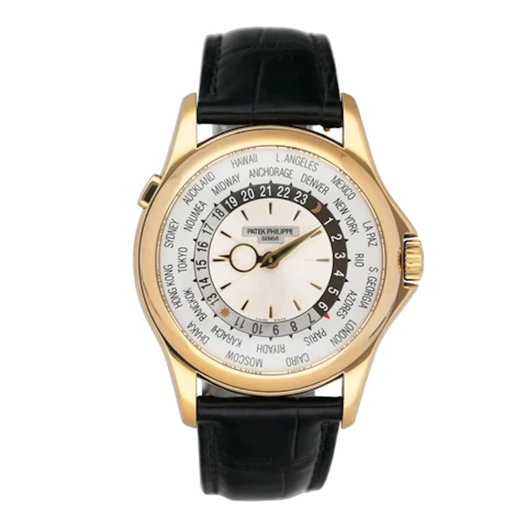 Patek Philippe World Time 5130J 18K Yellow Gold Mens Watch