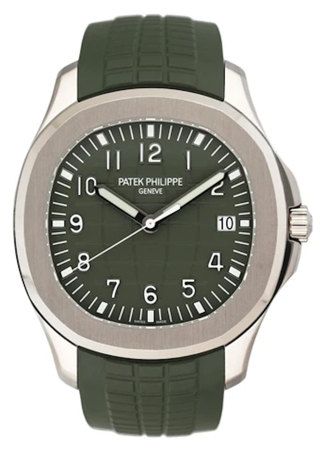 Patek Philippe Aquanaut 5168G-010 Green Dial Mens Watch Box Papers