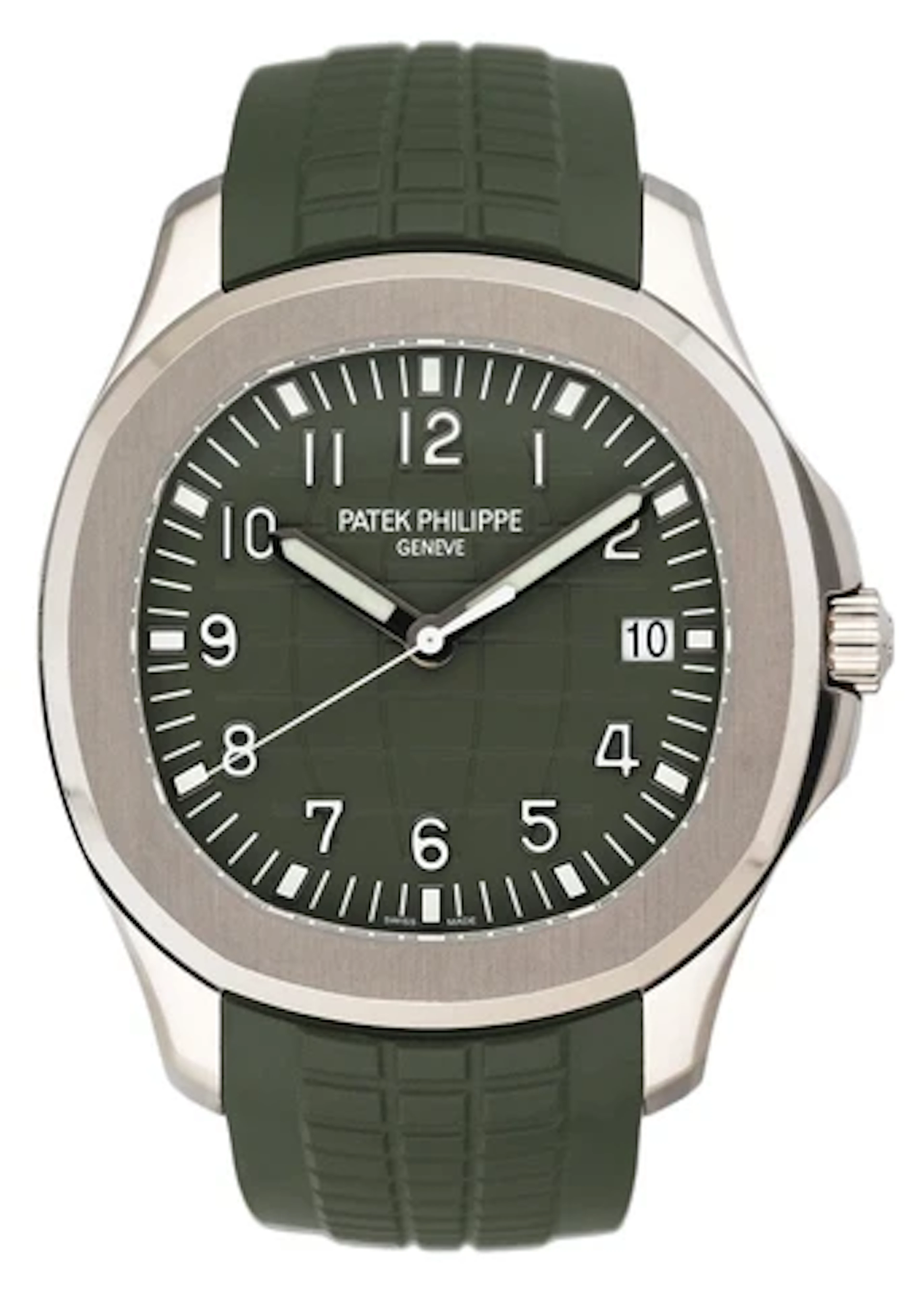 Patek Philippe Aquanaut 5168G-010 Green Dial Mens Watch Box Papers