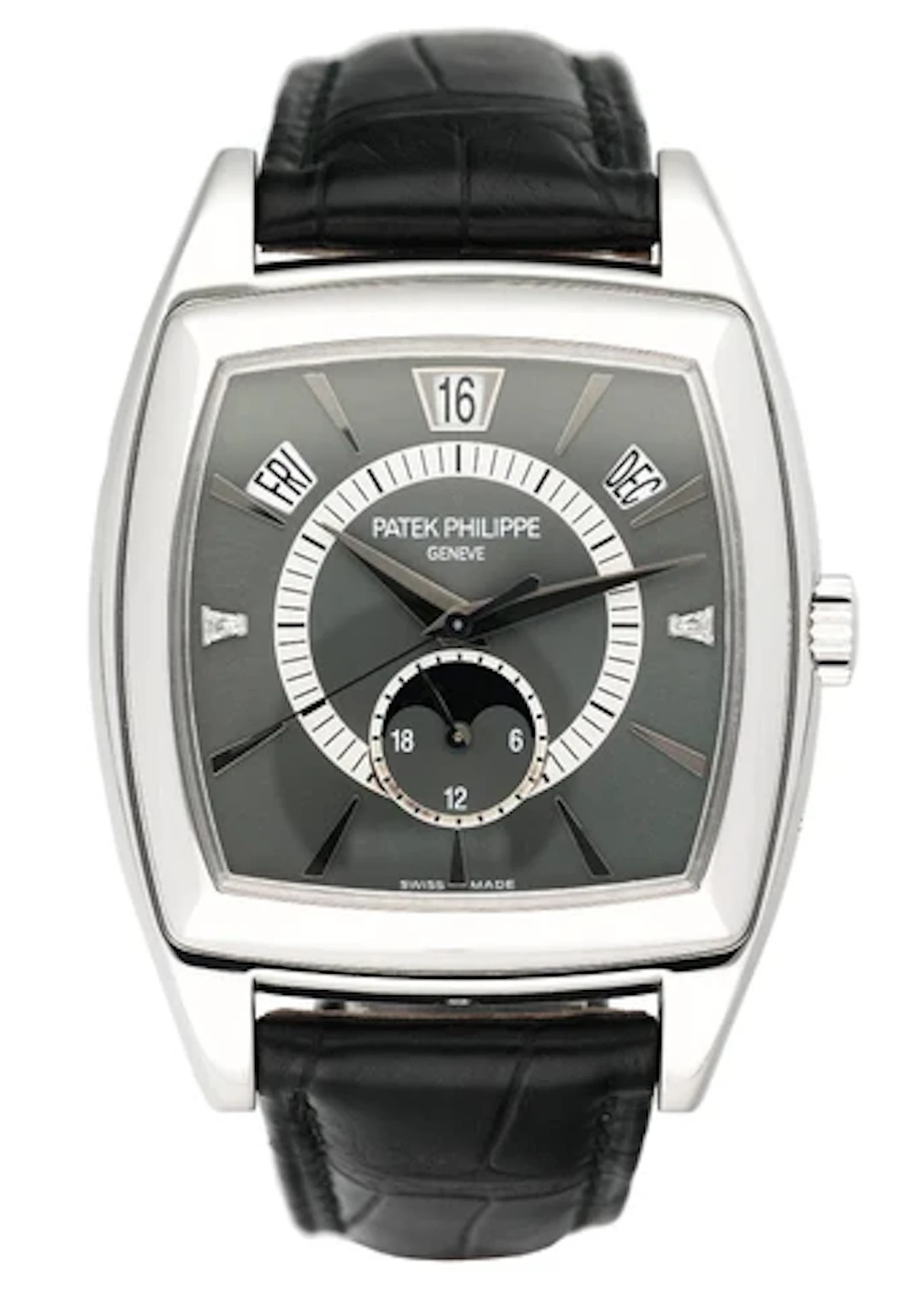 Patek Philippe Gondolo Calendario 5135P Gray Dial Mens Watch Box Papers