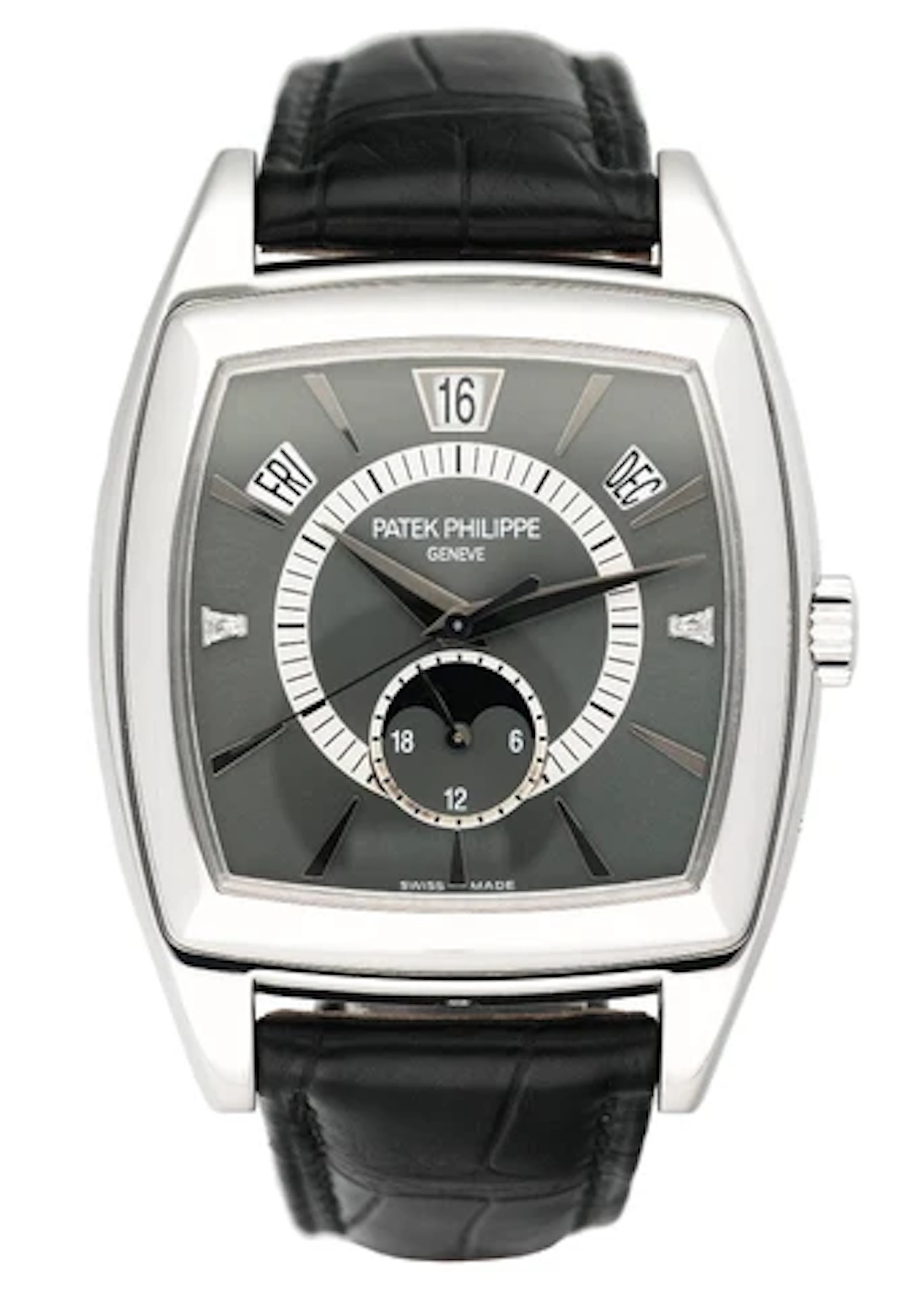 Patek Philippe Gondolo Calendario 5135P Gray Dial Mens Watch Box Papers