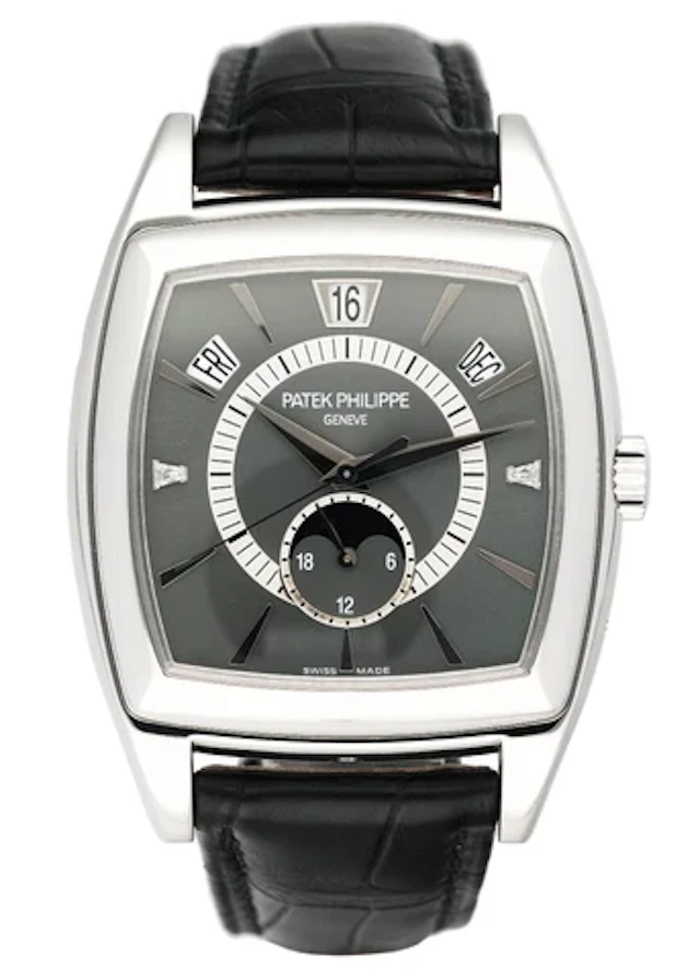 Patek Philippe Gondolo Calendario 5135P Gray Dial Mens Watch Box Papers