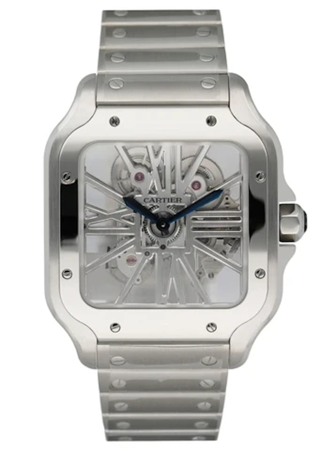 Cartier Santos Skeleton WHSA0015 Large Mens Watch Box & Papers