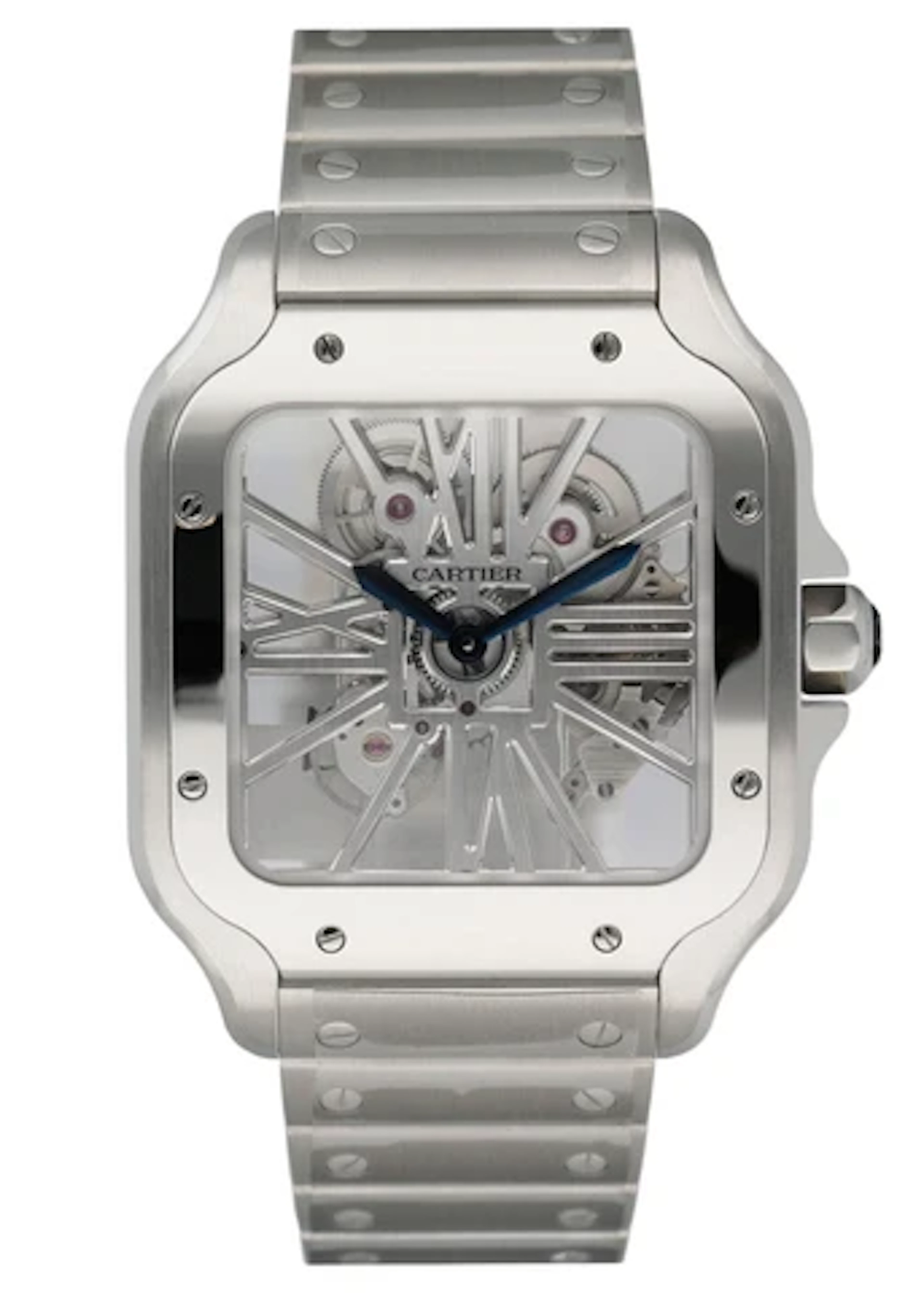 Cartier Santos Skeleton WHSA0015 Large Mens Watch Box & Papers