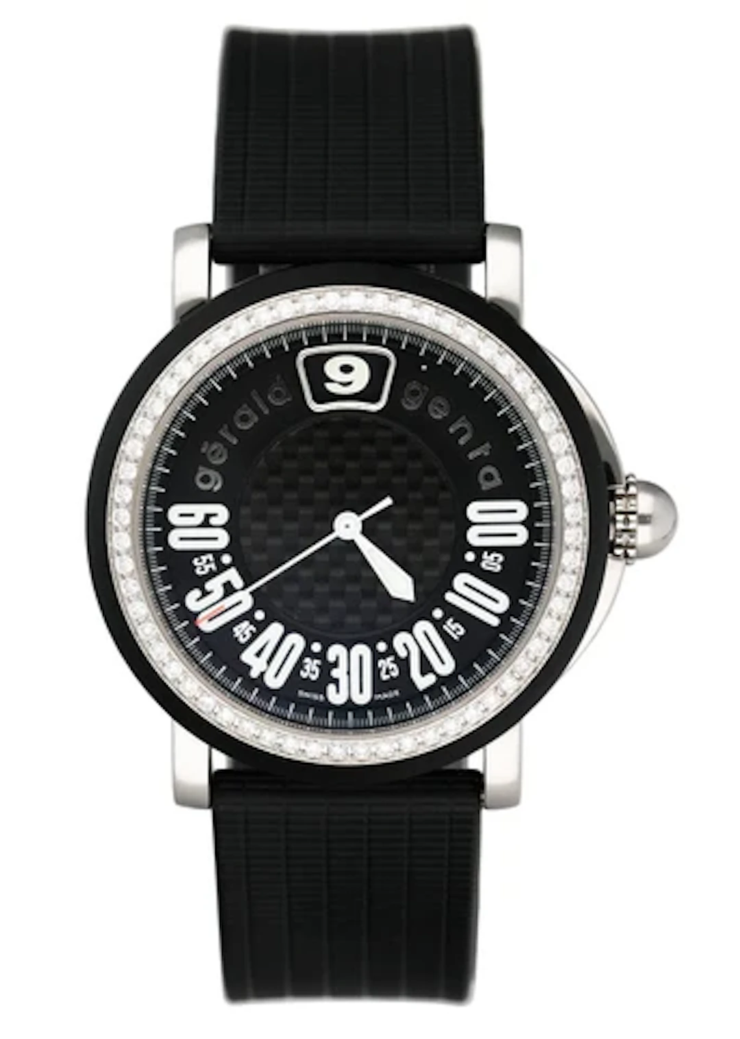 Gérald Genta Retro Sport RSP.L.10 Diamonds Dial Mens Watch Box Papers