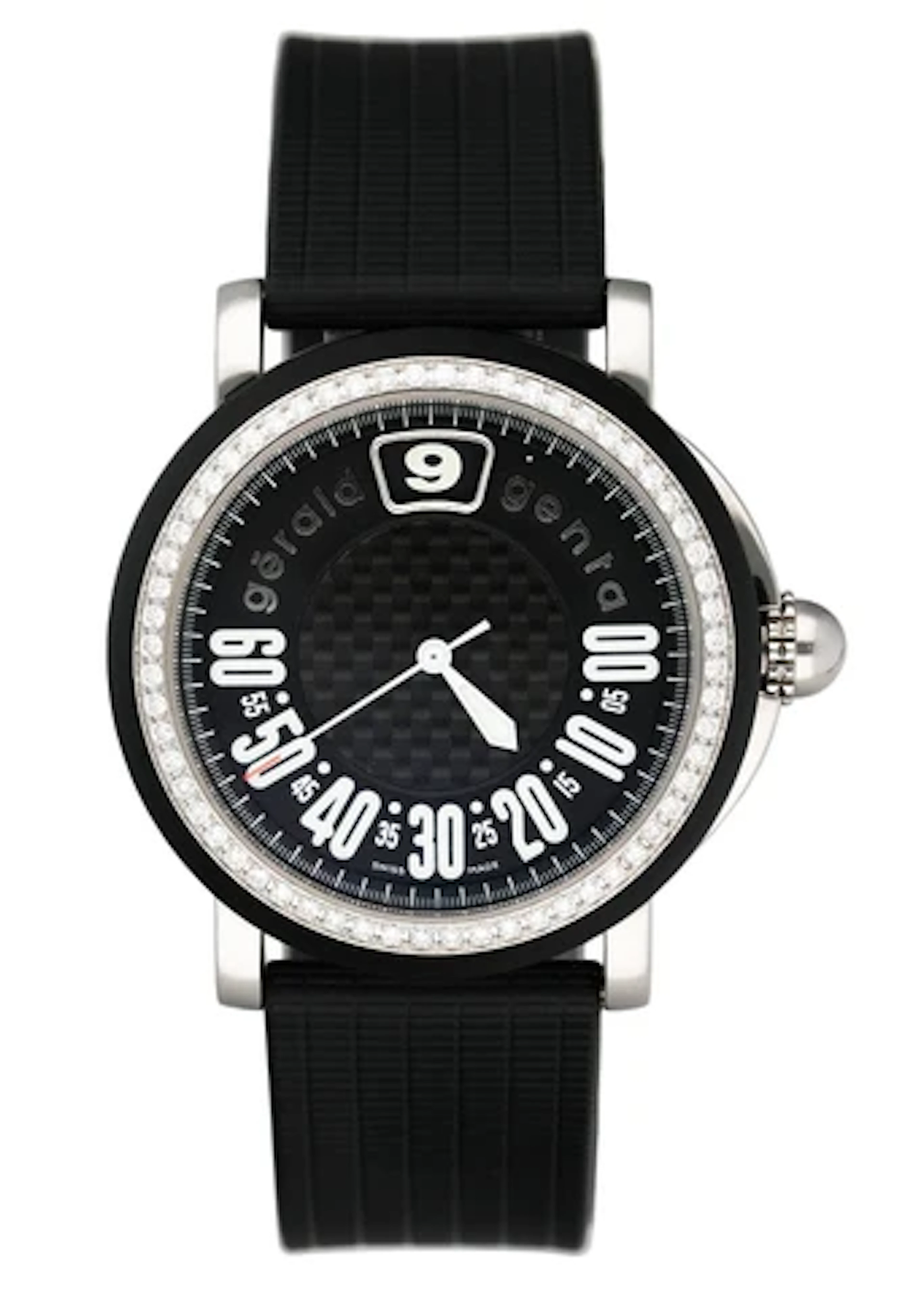 Gérald Genta Retro Sport RSP.L.10 Diamonds Dial Mens Watch Box Papers
