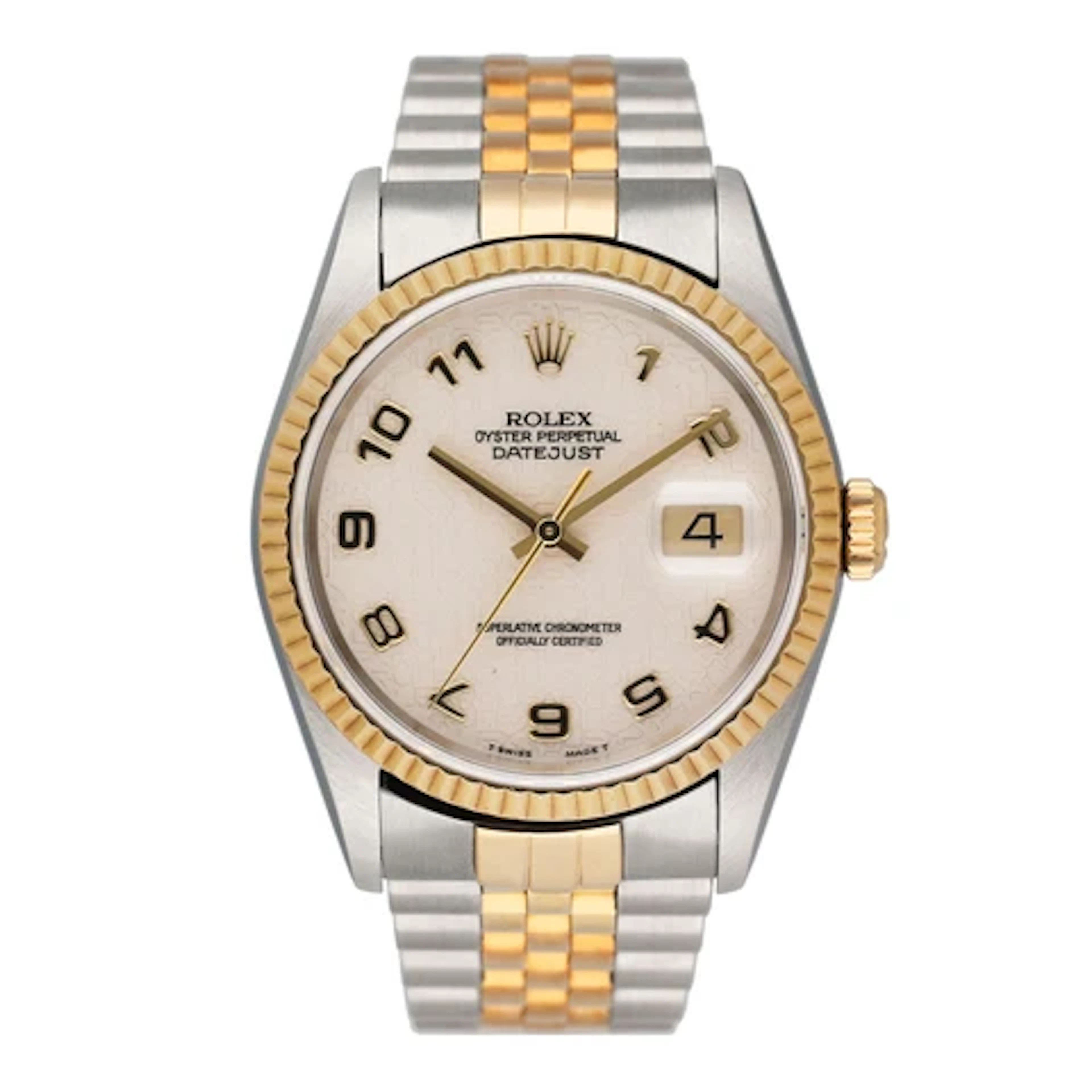 Rolex Datejust 16233 Anniversary Dial Mens Watch Box Papers