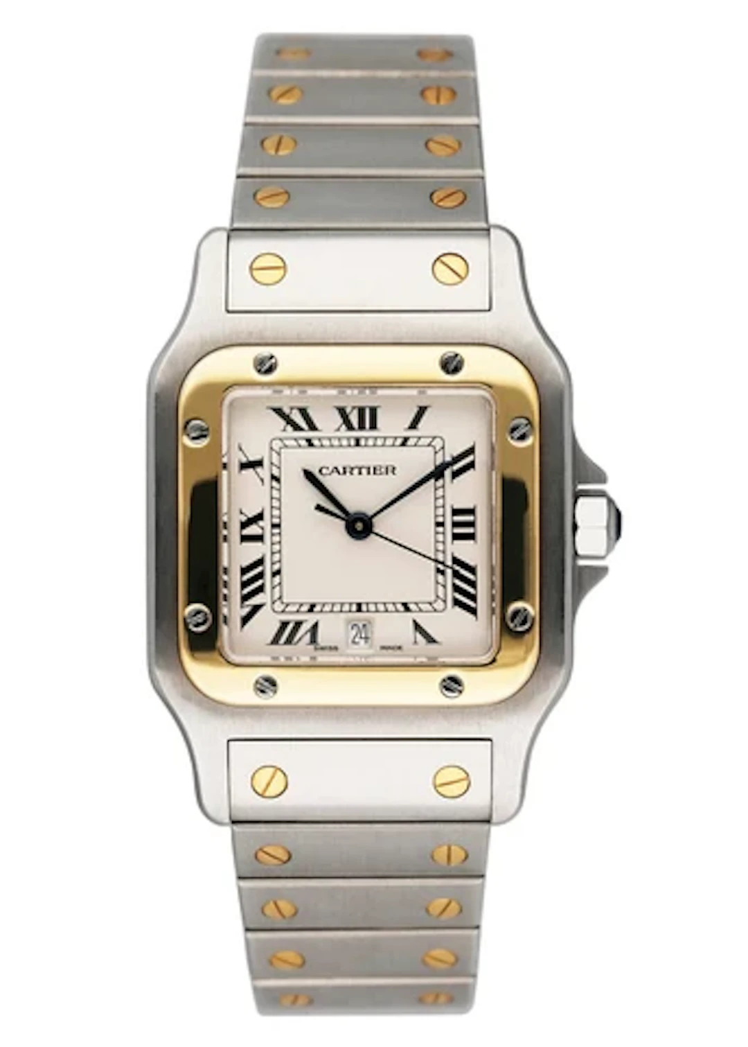 Cartier Santos Galbee W20011C4 187901 Two Tone Watch Box Papers