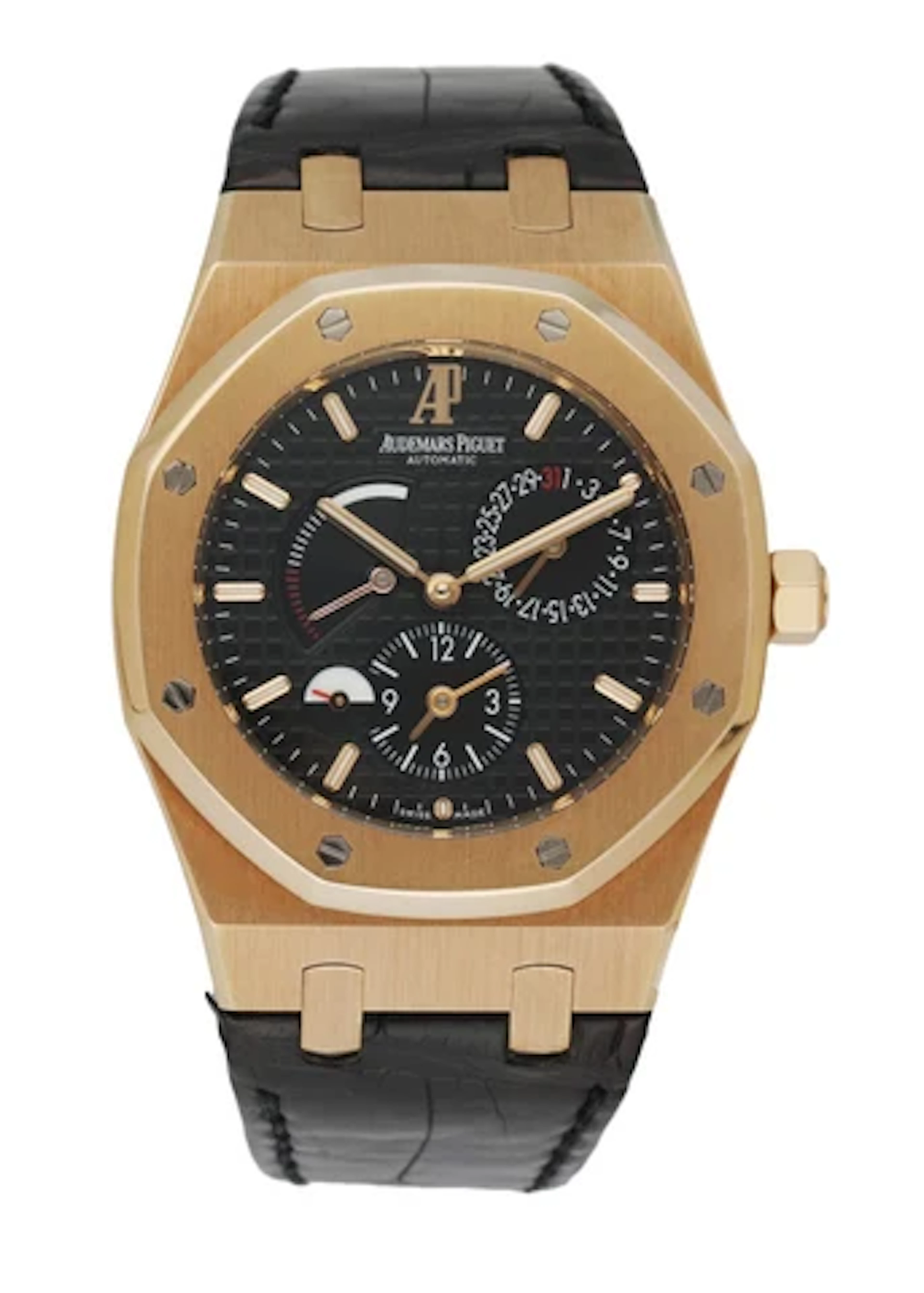 Audemars Piguet Royal Oak Dual Time 26120OR 18K Rose Gold Men's Watch