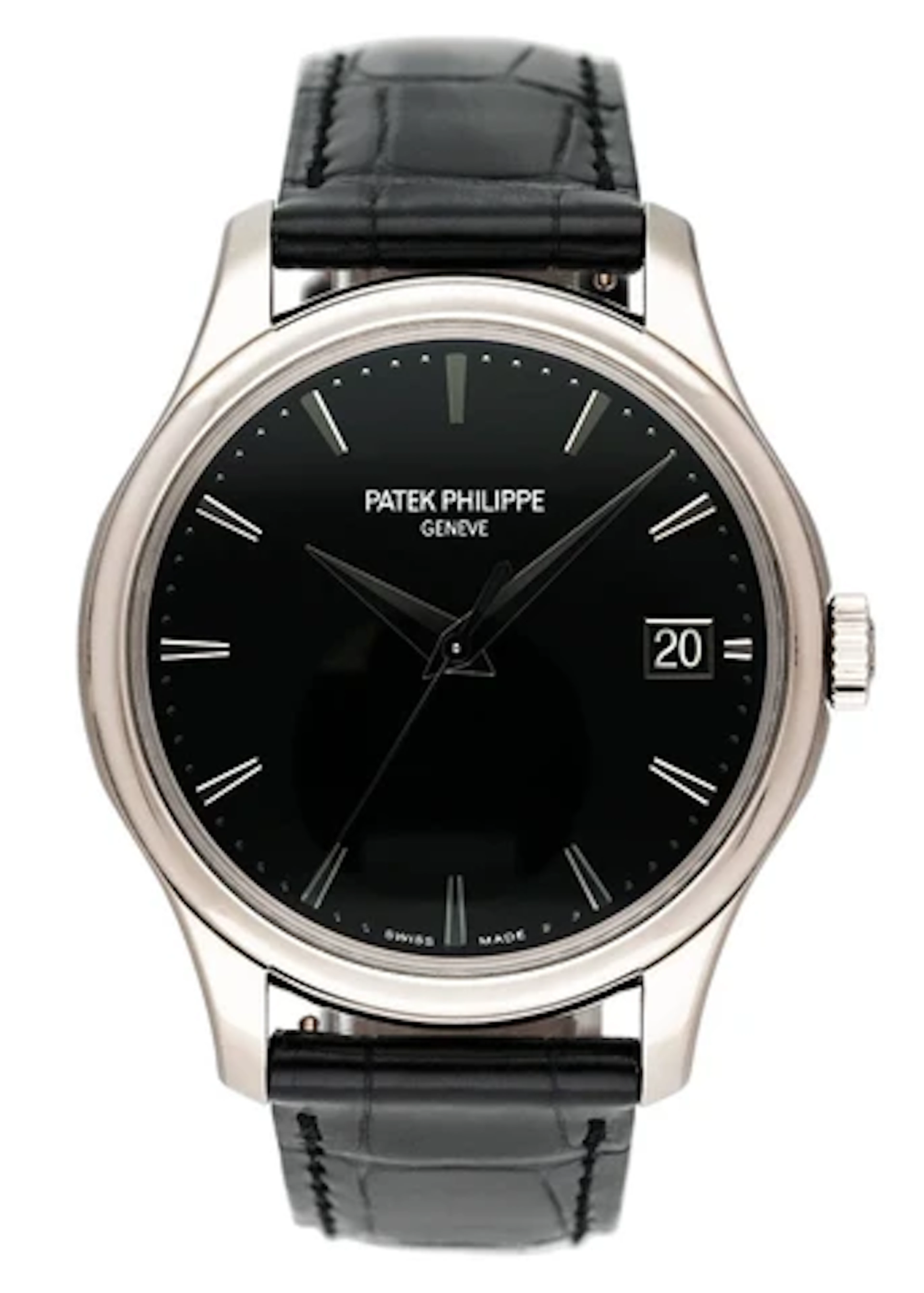 Patek Philippe Calatrava 5227G Black Dial Mens Watch Box Papers