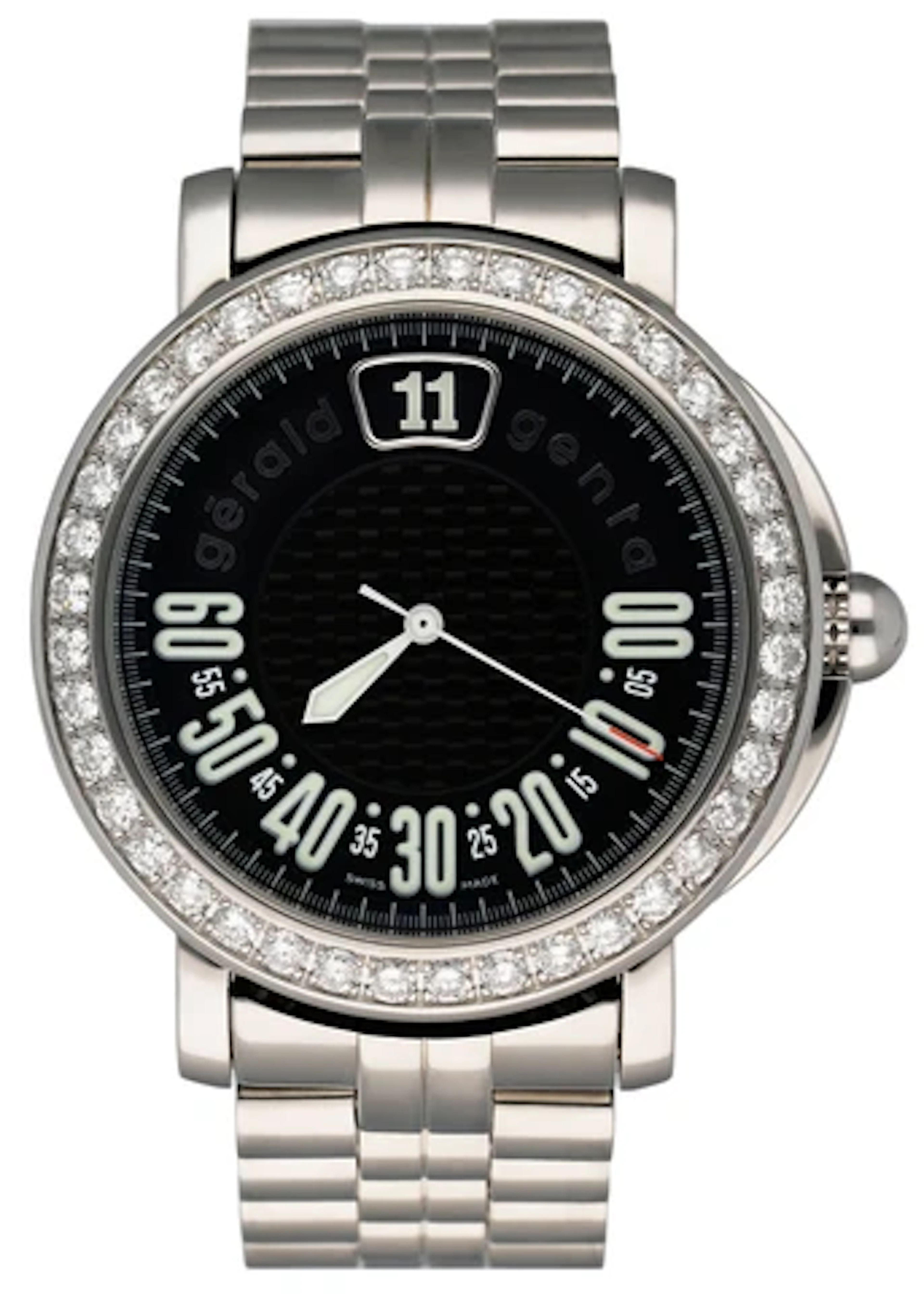 Gérald Genta Retro Sport RSP.X.10 Diamonds Dial Mens Watch Box Papers