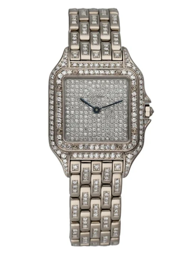 Cartier Panthere 18K White Gold Full Factory Diamonds