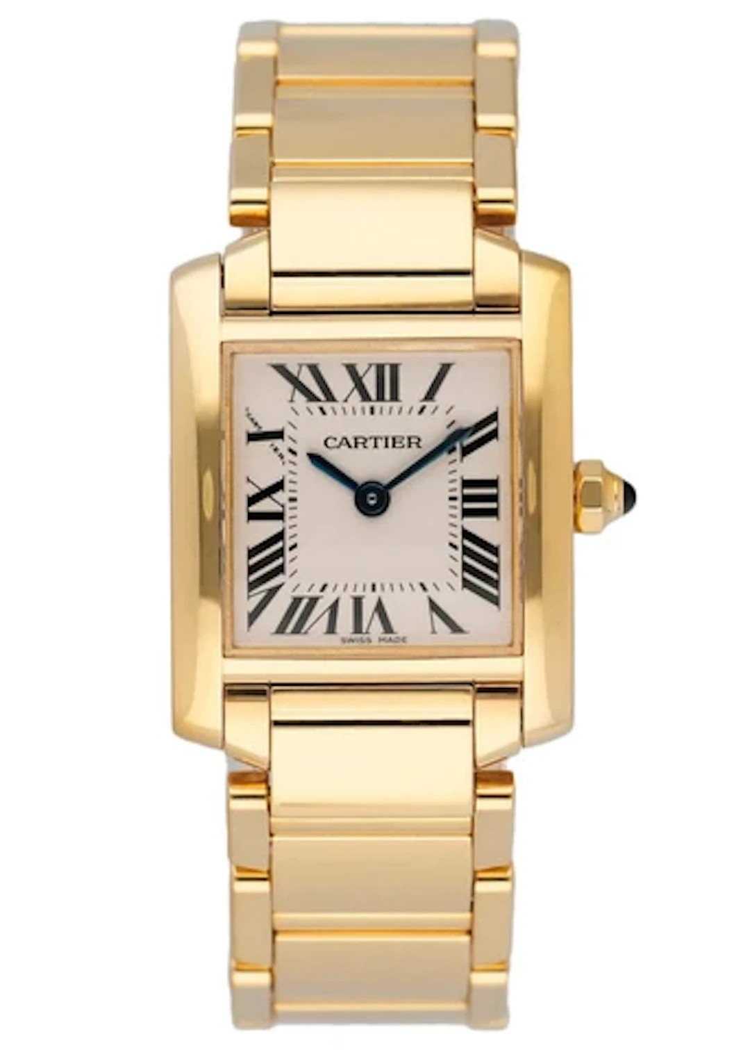 Cartier Tank Francaise W50002N2 Yellow Gold Ladies Watch Box Papers
