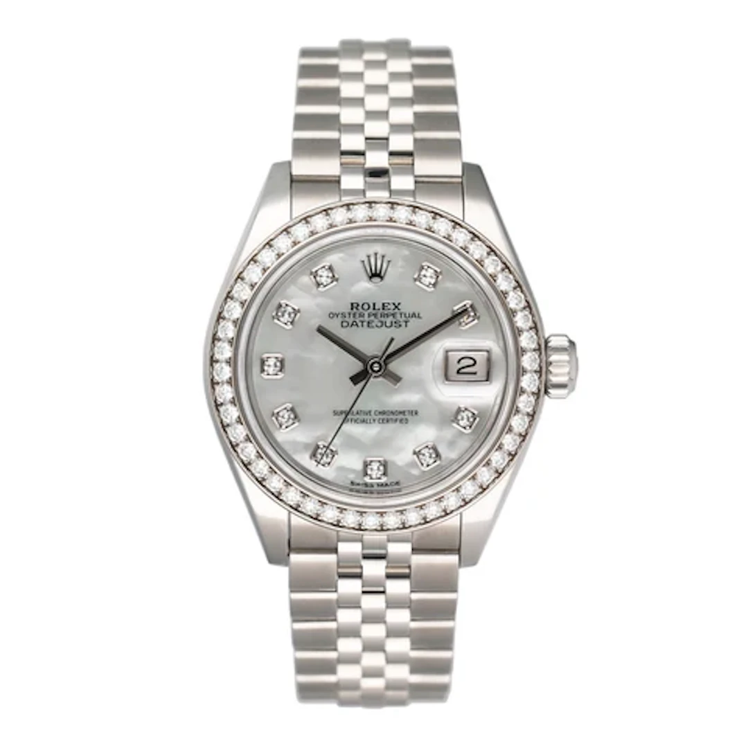 Rolex Datejust 279384RBR Diamond MOP Dial Ladies Watch Box Papers