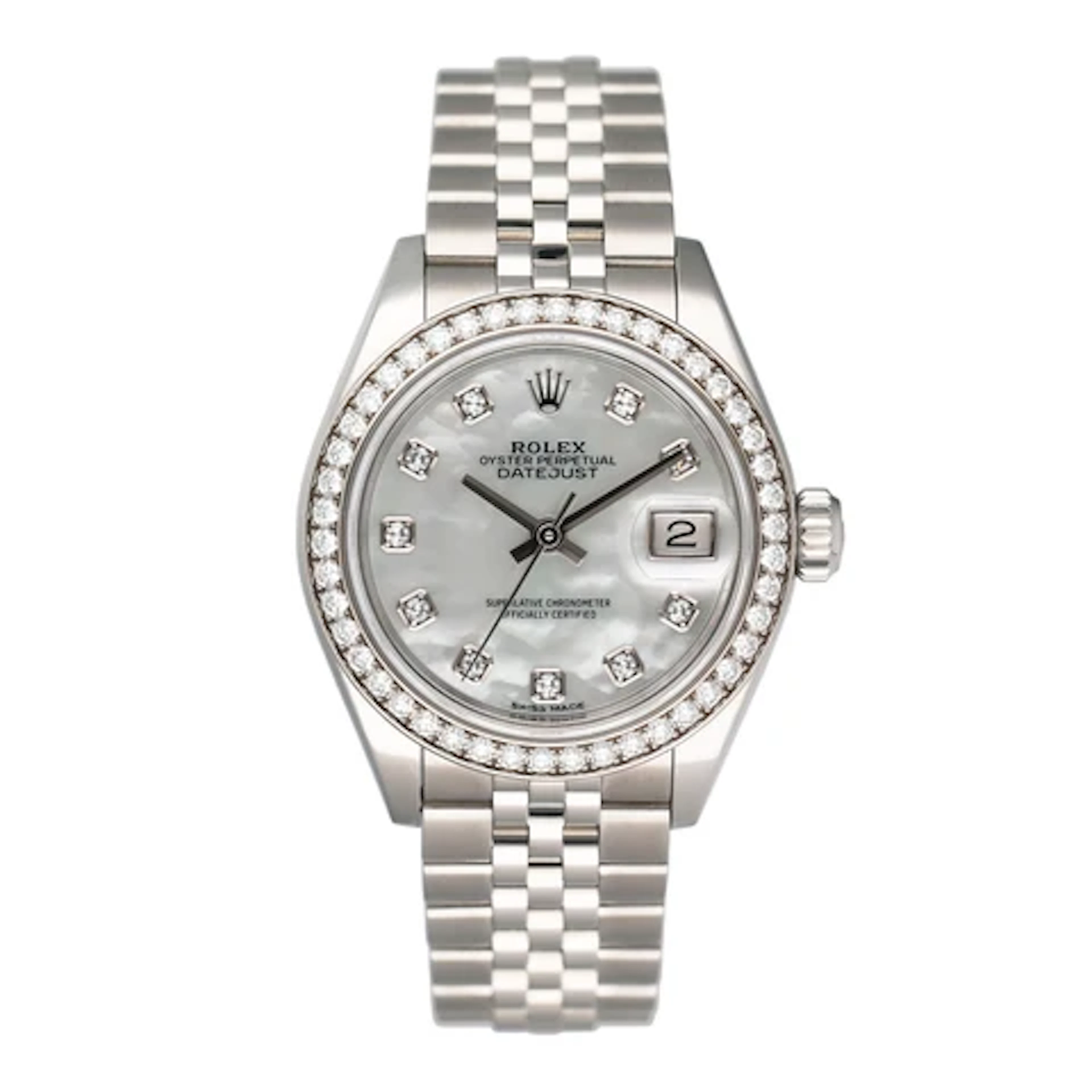 Rolex Datejust 279384RBR Diamond MOP Dial Ladies Watch Box Papers