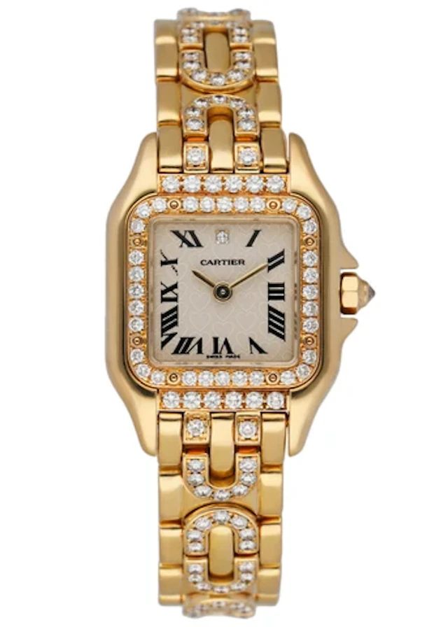 Cartier Panthere 1280/2 18K Yellow Gold & Diamond Ladies Watch
