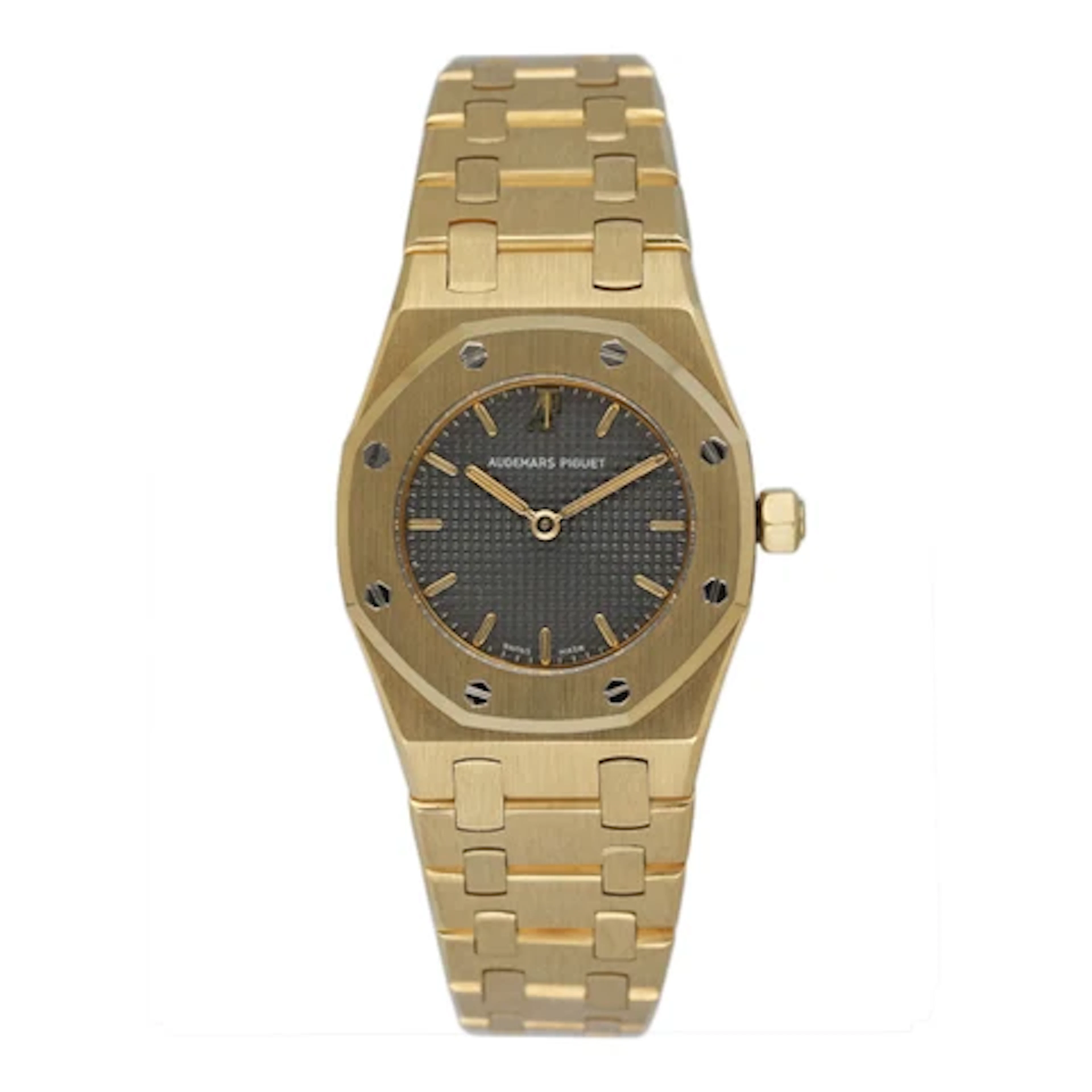 Audemars Piguet Royal Oak 6007BA Grey Dial 18K Yellow Gold Ladies Watch