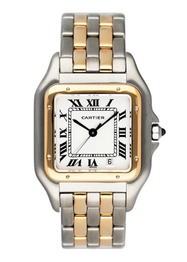 Cartier Panthere W25028B6 Midsize Silver Dial Ladies Watch