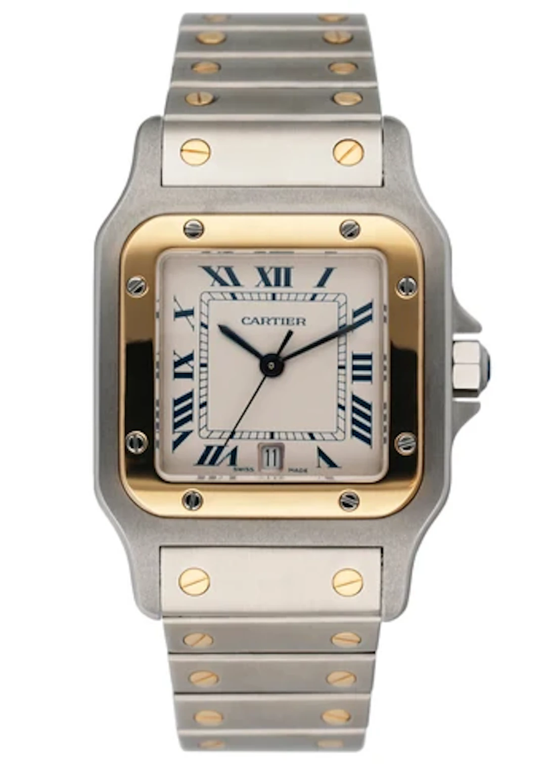 Cartier Santos Galbee 187901 Two Tone Mens Watch