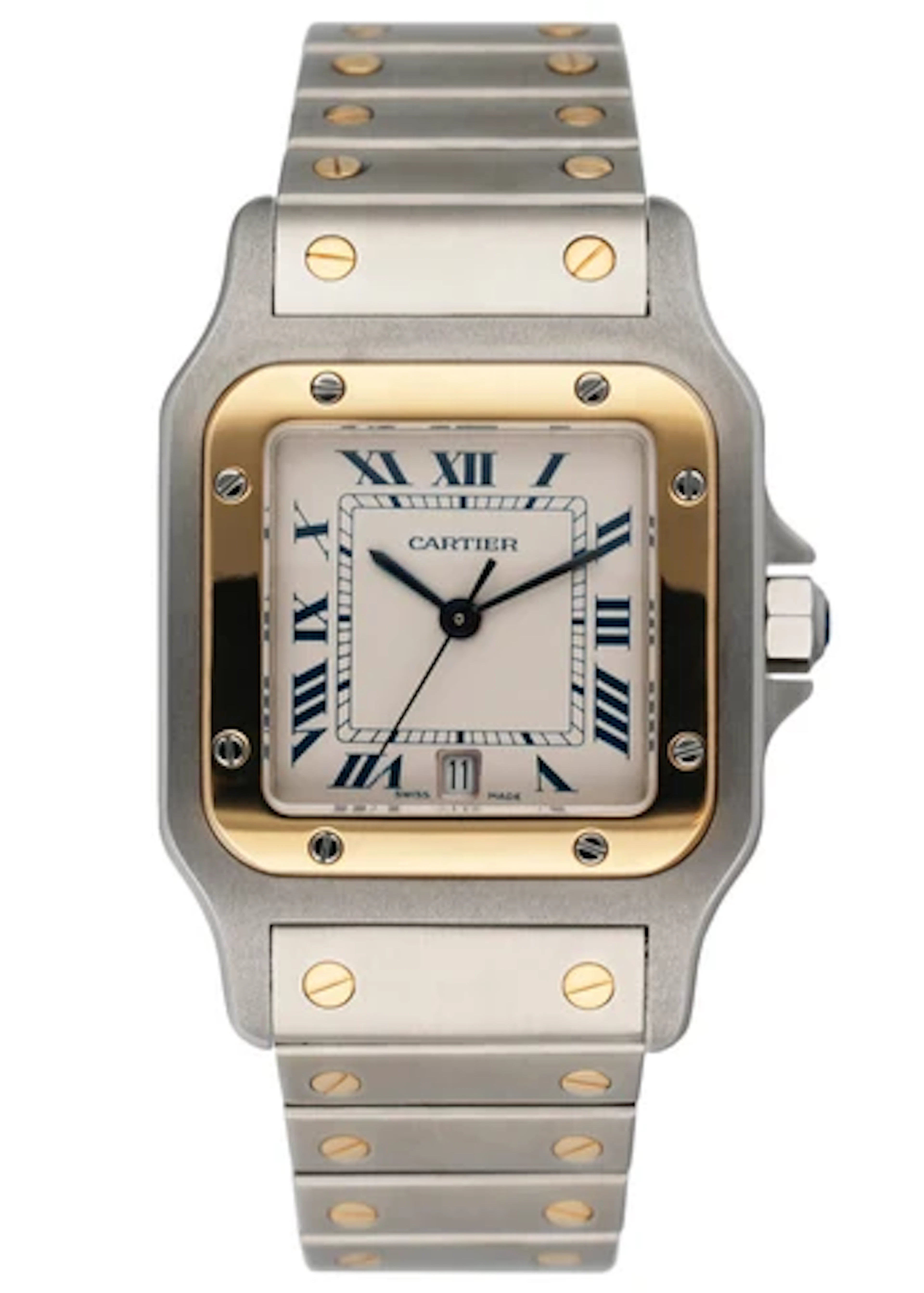 Cartier Santos Galbee 187901 Two Tone Mens Watch