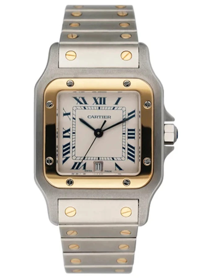 Cartier Santos Galbee 187901 Two Tone Mens Watch