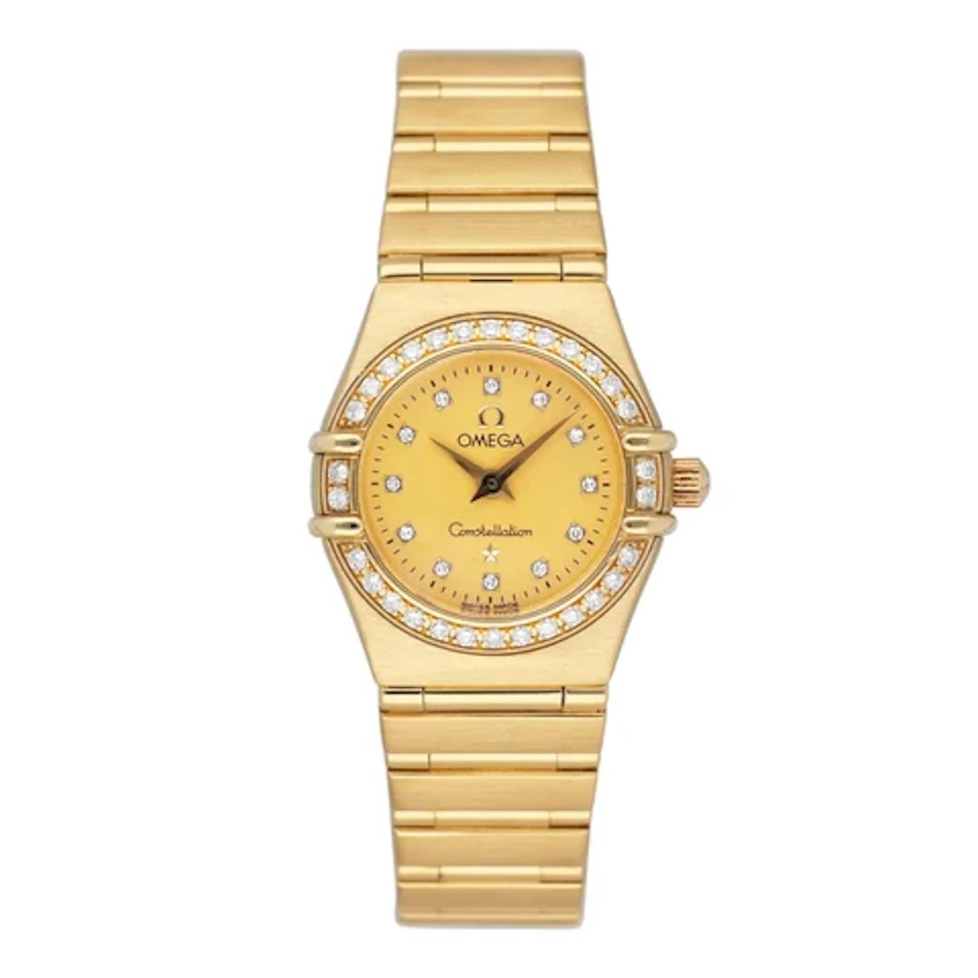 Omega Constellation 1167.75.00 Champagne Dial Ladies Watch Box Papers