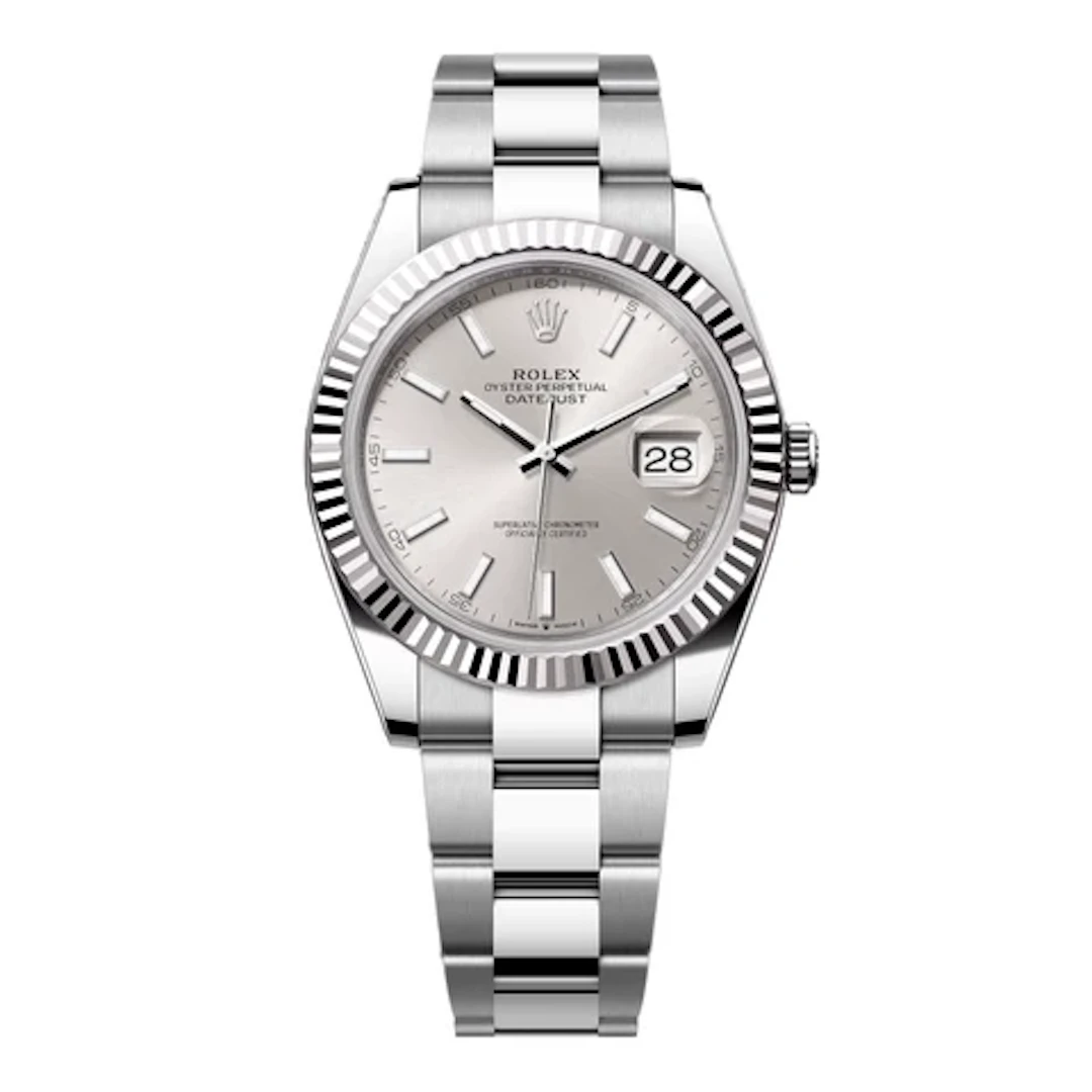 Rolex Datejust 41 126334 Silver Dial Steel Mens Watch Box Papers