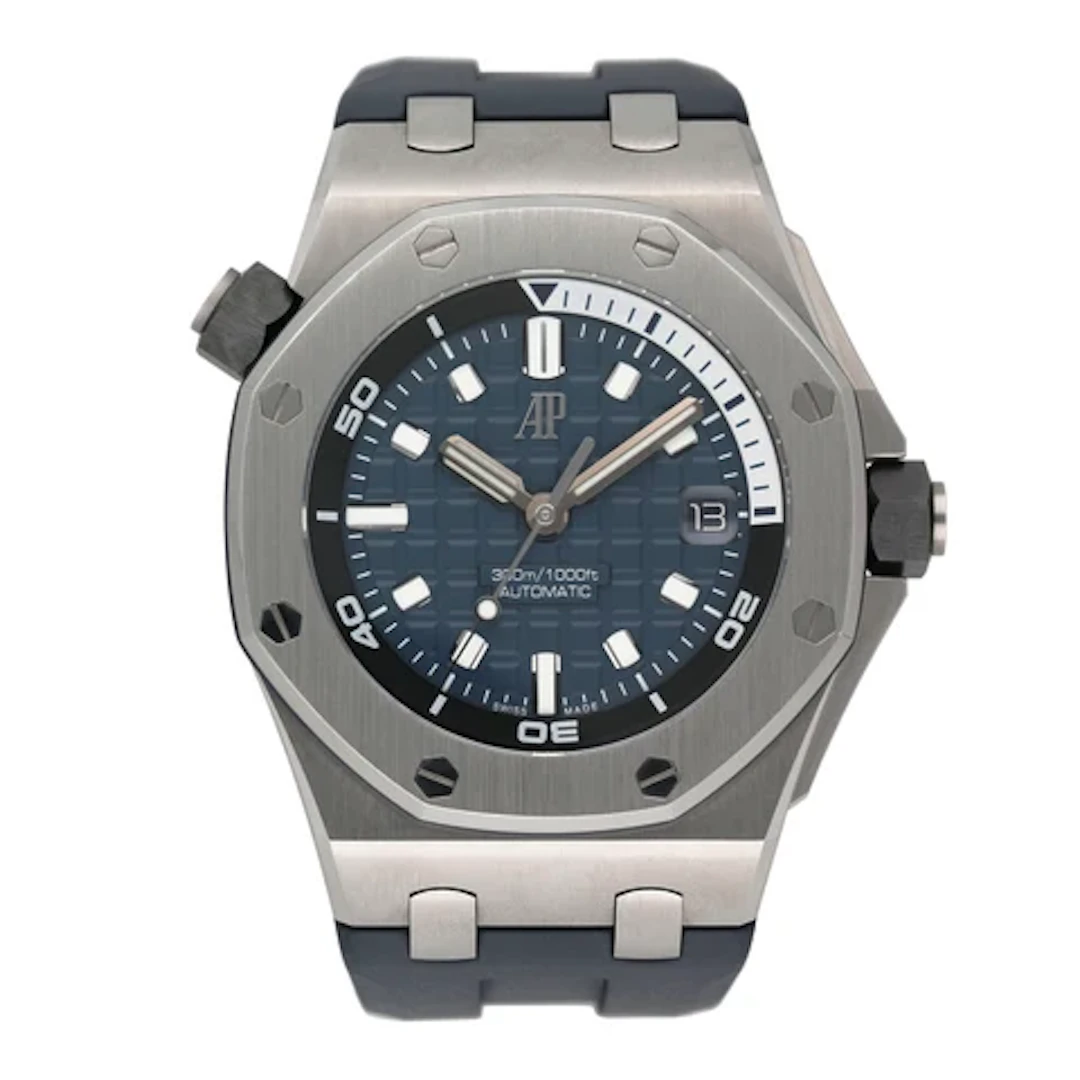 Audemars Piguet Royal Oak Offshore Diver 15720ST Blue Dial Mens Watch