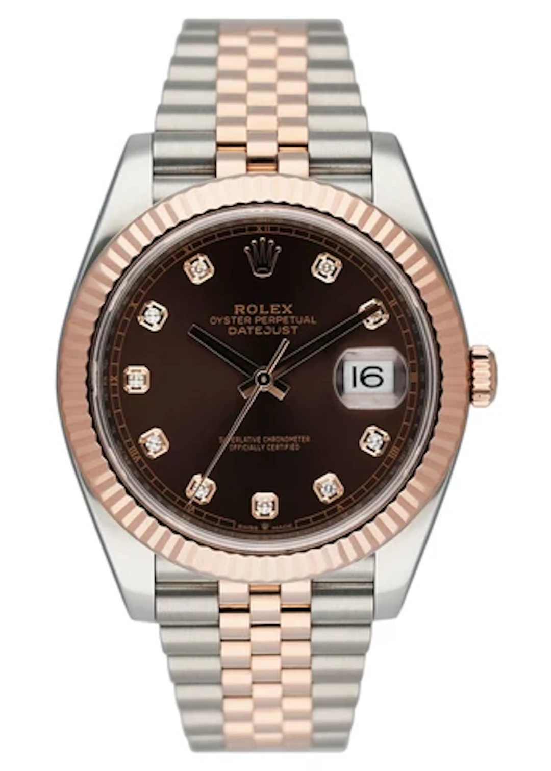 Rolex Datejust 41 126331 Chocolate Diamond Dial Mens Watch Box Papers