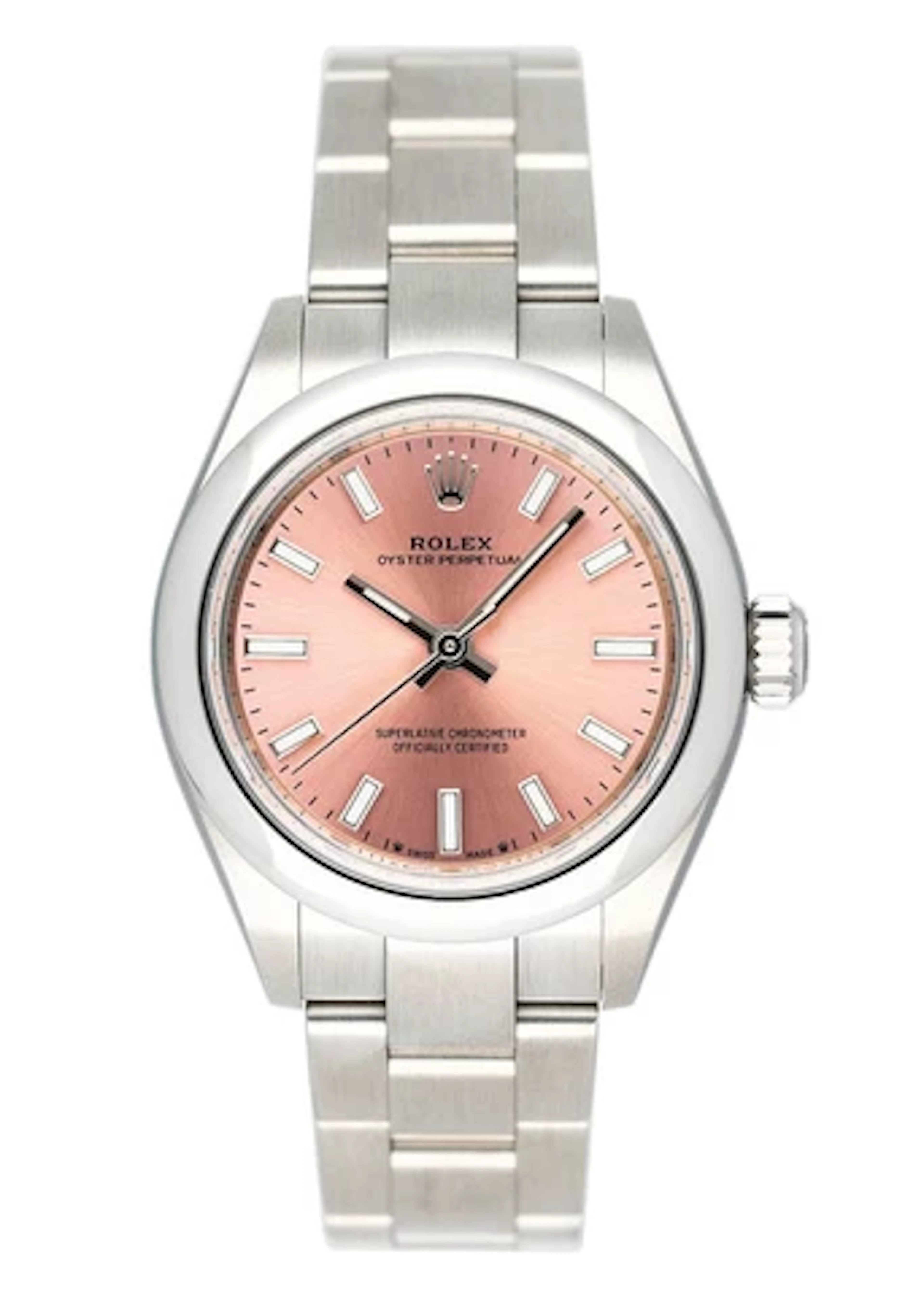 Rolex Oyster Perpetual 276200 Pink Dial Ladies Watch Box Papers