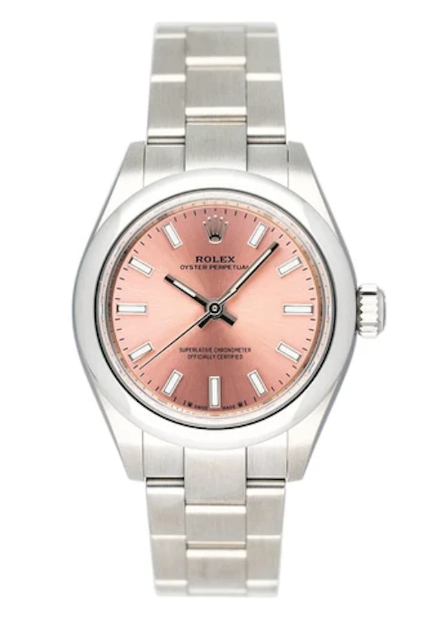Rolex Oyster Perpetual 276200 Pink Dial Ladies Watch Box Papers