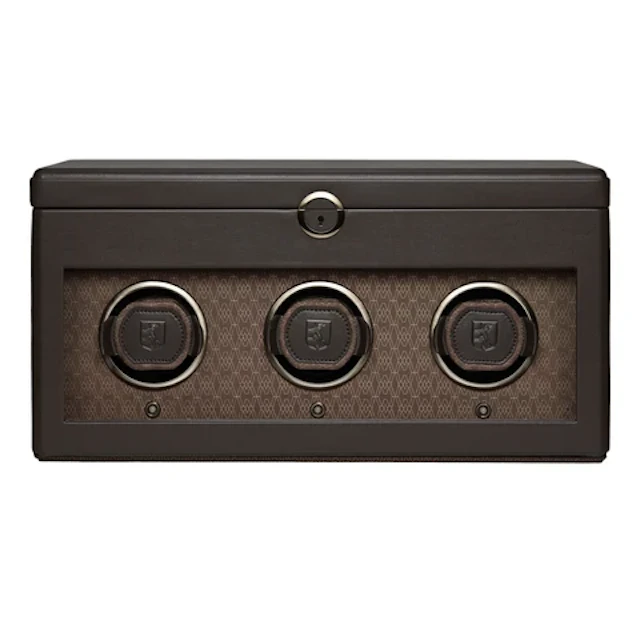 Earth Triple Watch Winder - Coffee