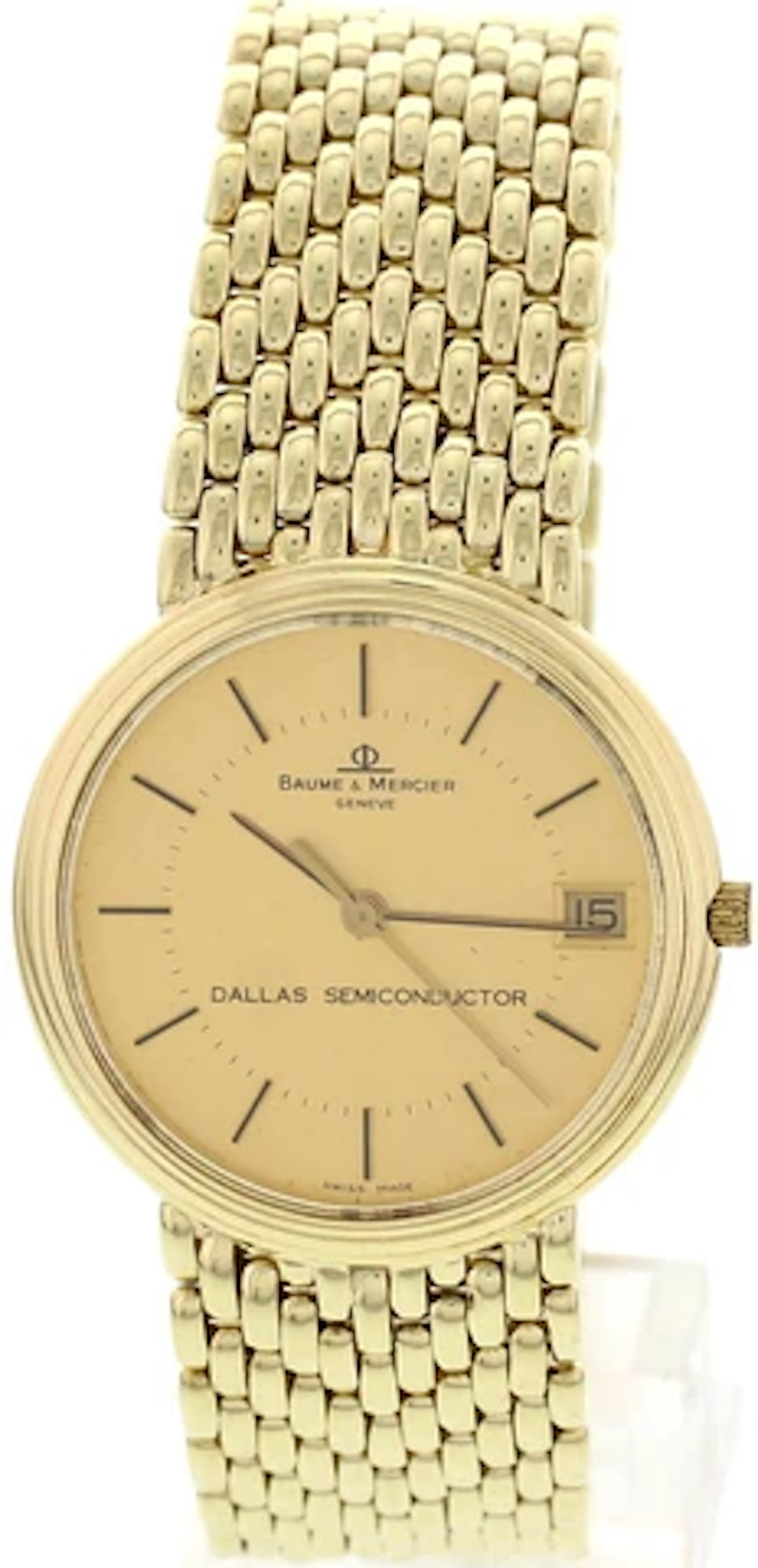 Men's Vintage Baume & Mercier Dallas Semiconductor 14K YG