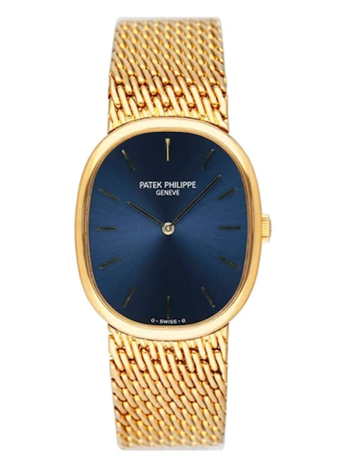 Patek Philippe Ellipse 3848 Blue Dial 18K Yellow Gold Watch
