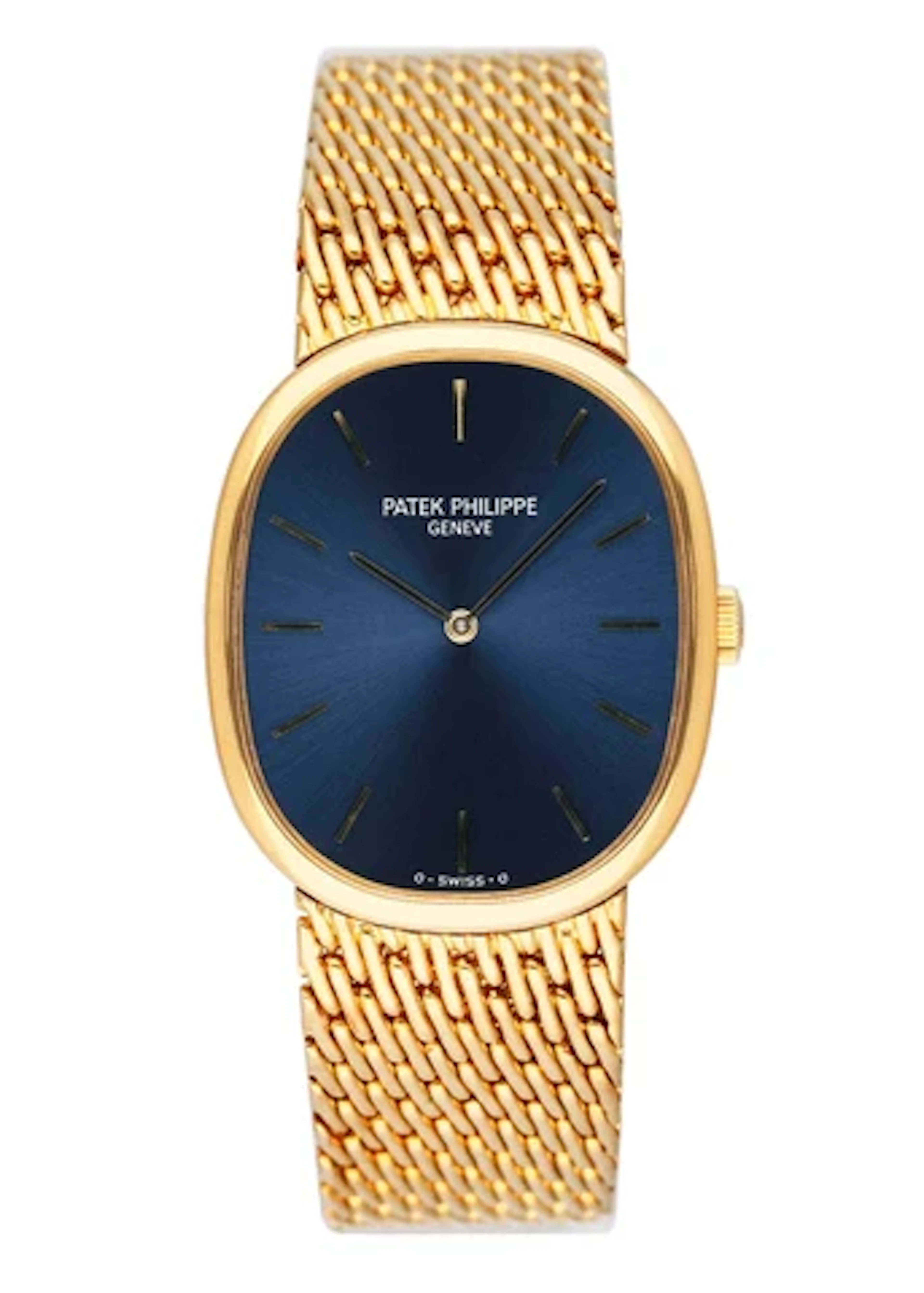 Patek Philippe Ellipse 3848 Blue Dial 18K Yellow Gold Watch