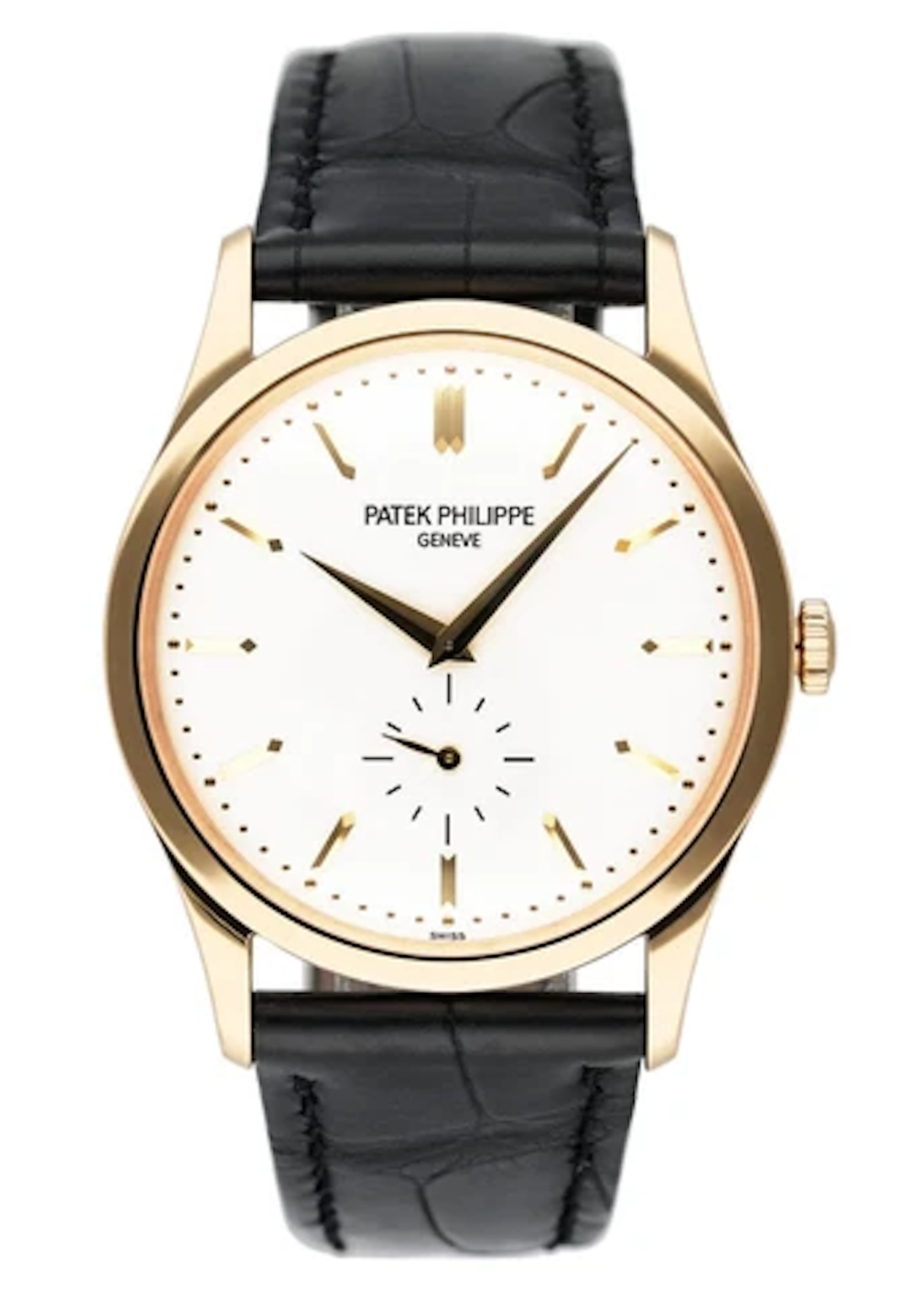 Patek Philippe Calatrava 5196J Yellow Gold Mens Watch Box Papers