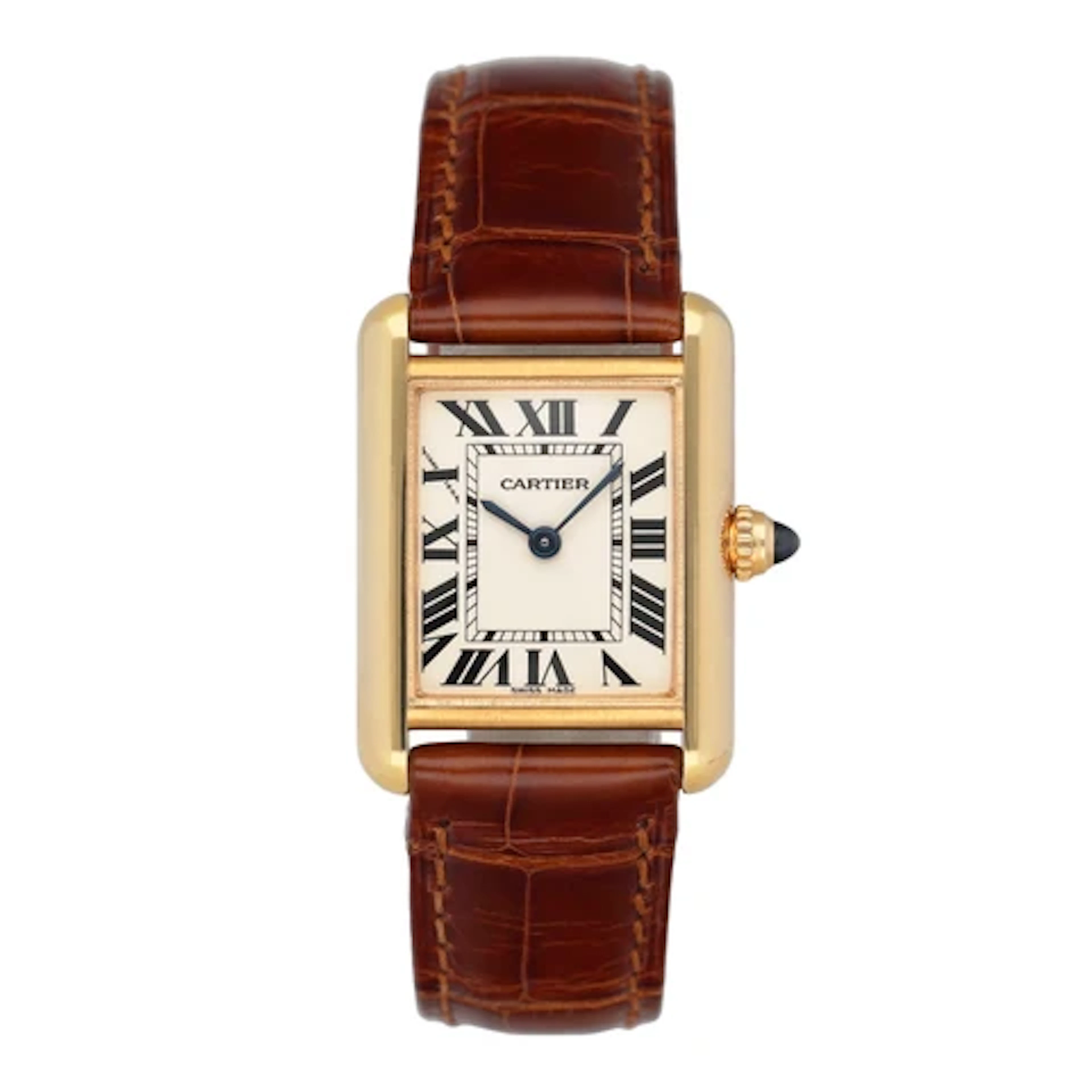 Cartier Tank Louis W1529856 18K Yellow Gold Ladies Watch Box Papers