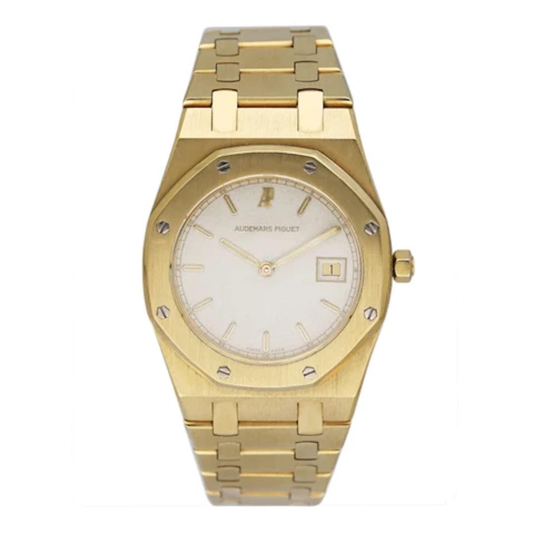 Audemars Piguet Royal Oak 56175BA Off-White Dial 18K Yellow Gold Ladies Watch