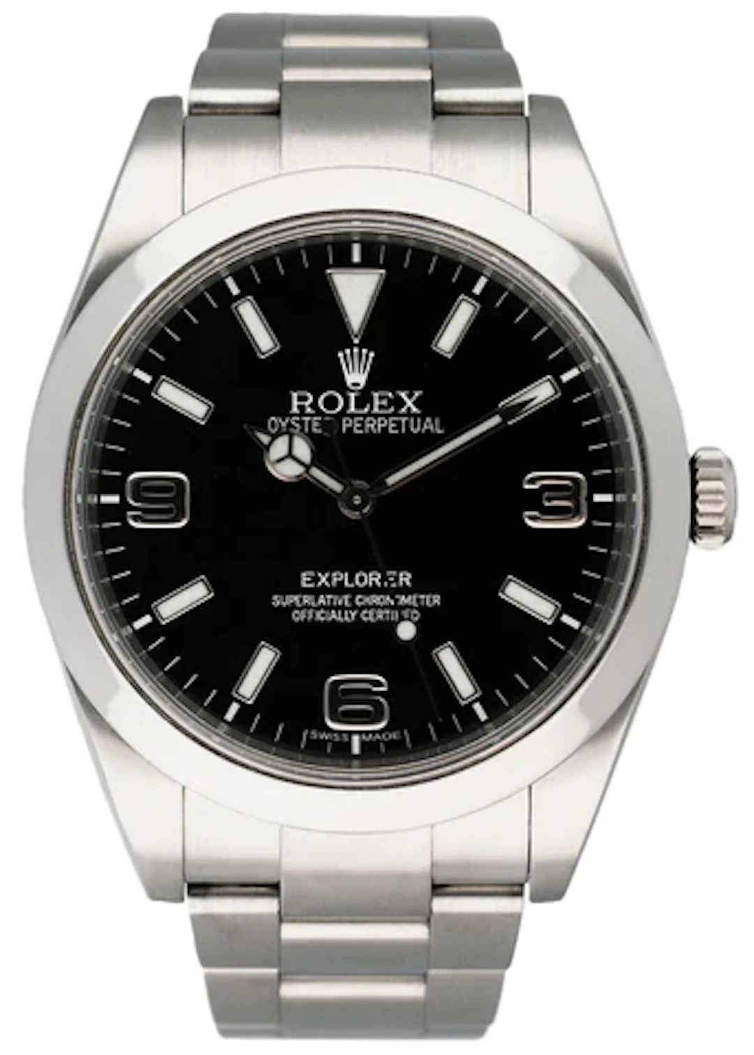 Rolex Explorer 214270 Black Dial Mens Watch Box Papers