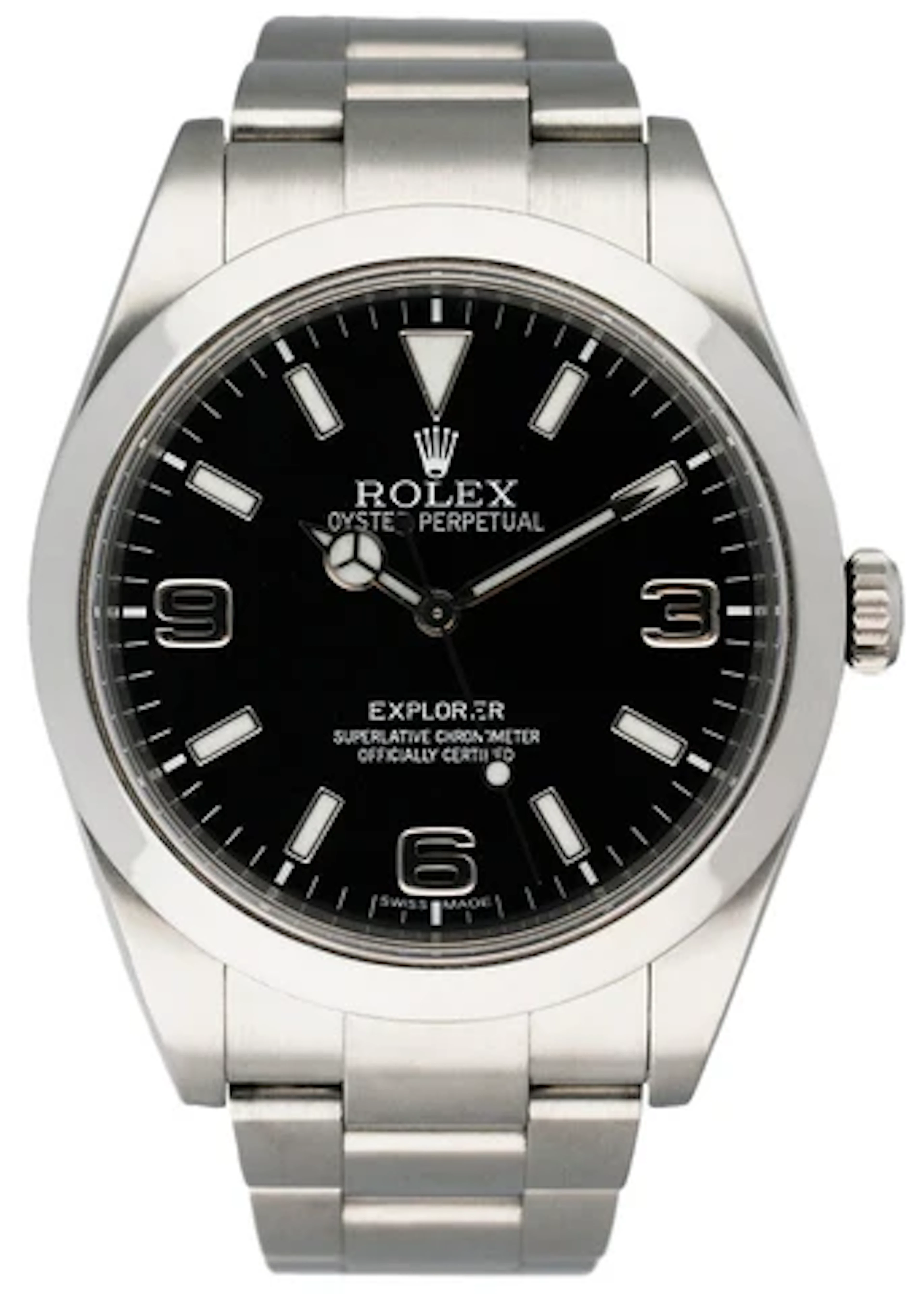 Rolex Explorer 214270 Black Dial Mens Watch Box Papers