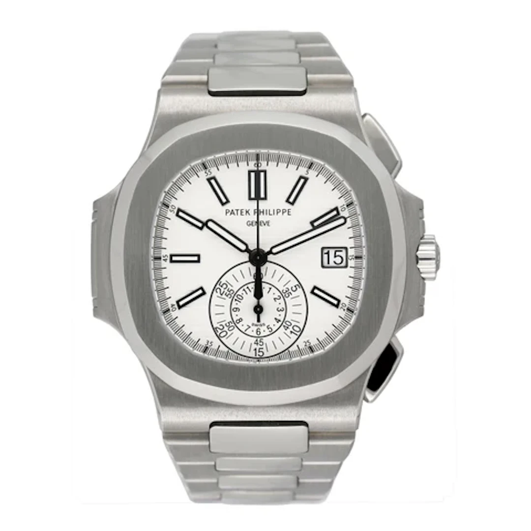 Patek Philippe Nautilus 5980/1A-019 White Dial Mens Watch Box Papers