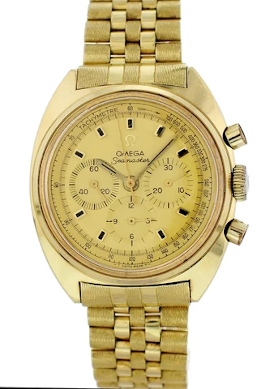 Omega Seamaster 145.016 18k Yellow Gold Mens Watch