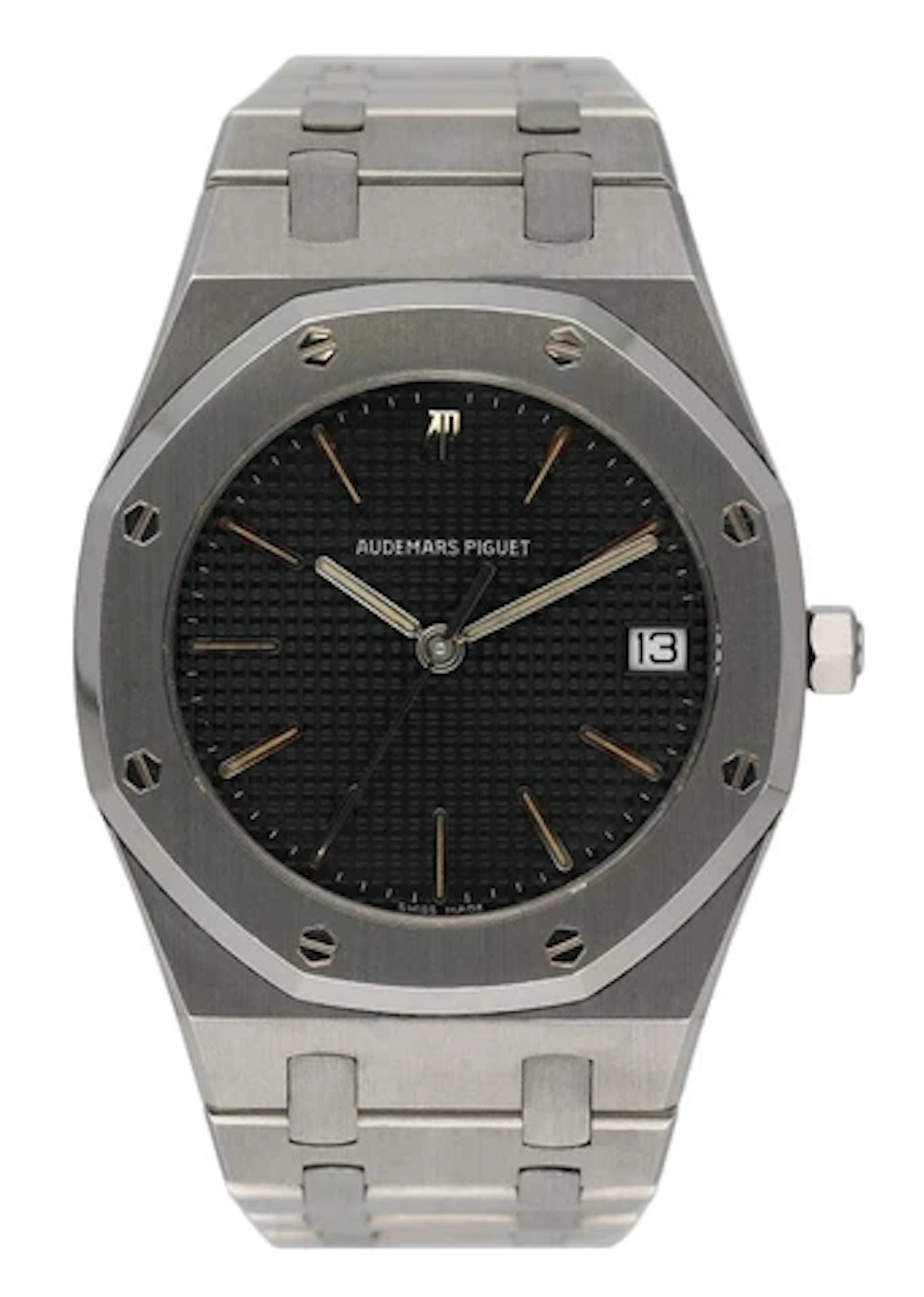 Audemars Piguet Royal Oak Black Dial Stainless Steel Mens Watch