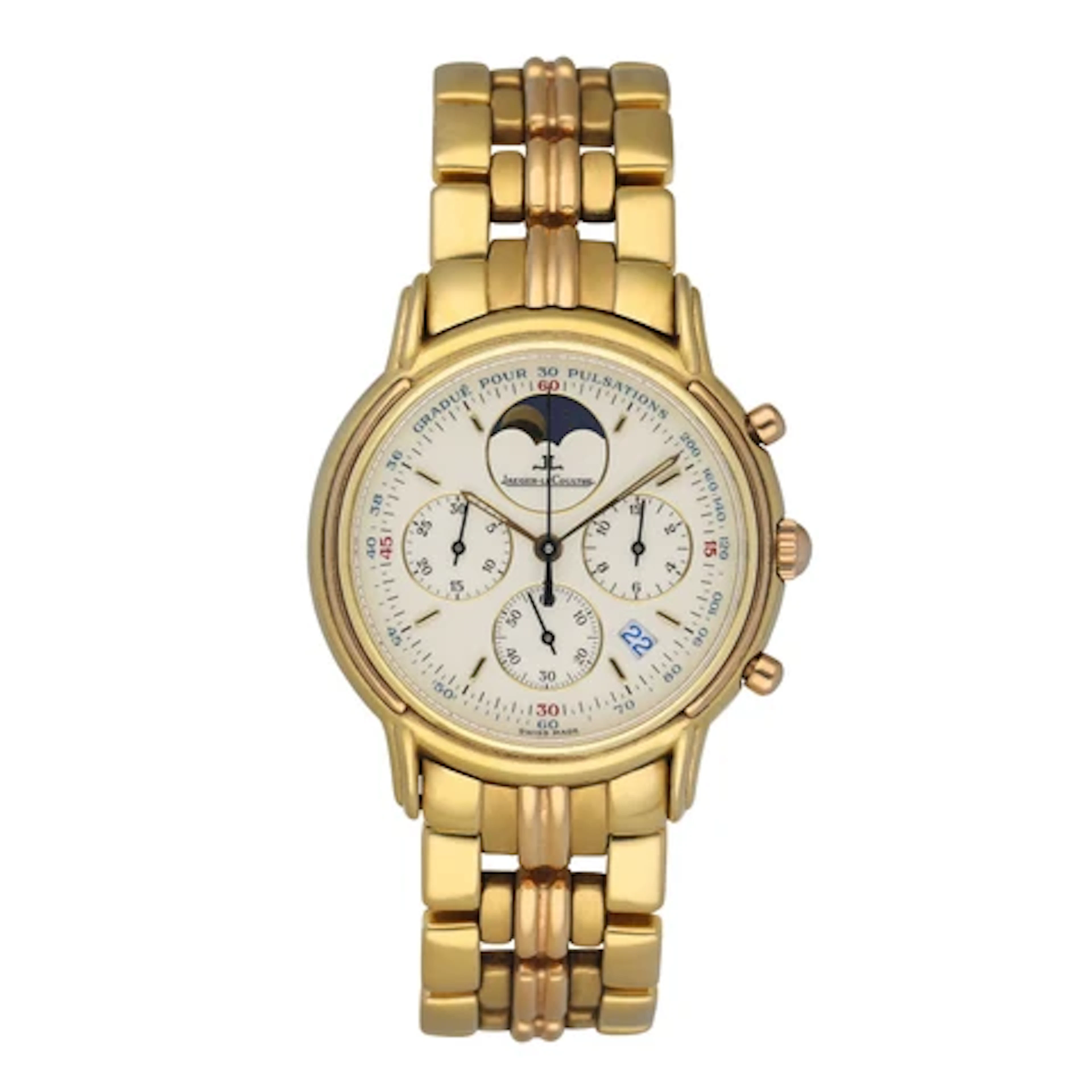 Jaeger Lecoutre Odysseus 165.7.30 Chronograph Moonphase Mens Watch
