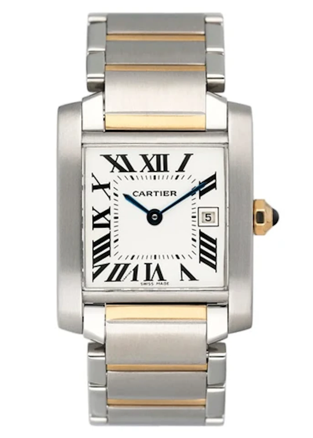 Cartier Tank Francaise W51012Q4 Two Tone Midsize Ladies Watch
