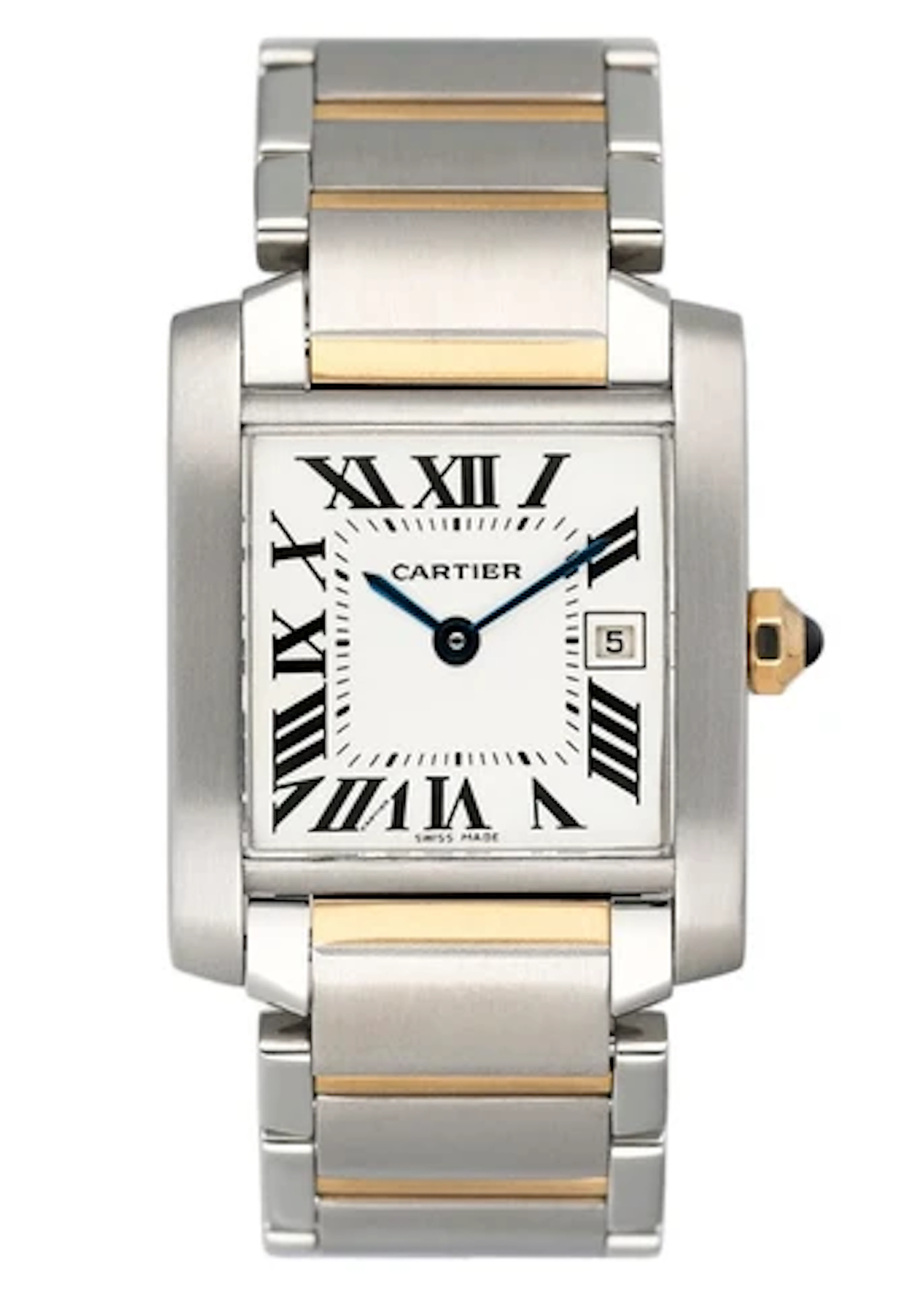 Cartier Tank Francaise W51012Q4 Two Tone Midsize Ladies Watch