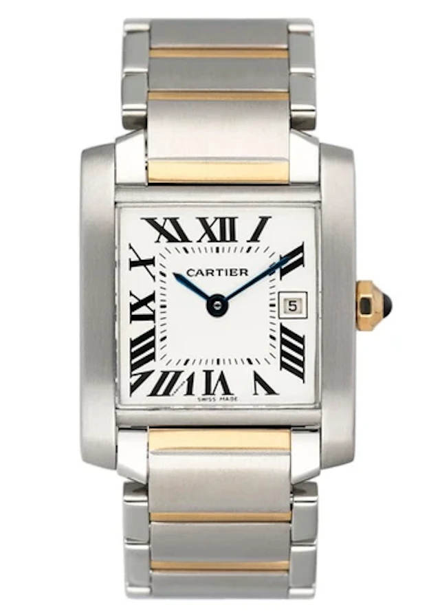 Cartier Tank Francaise W51012Q4 Two Tone Midsize Ladies Watch