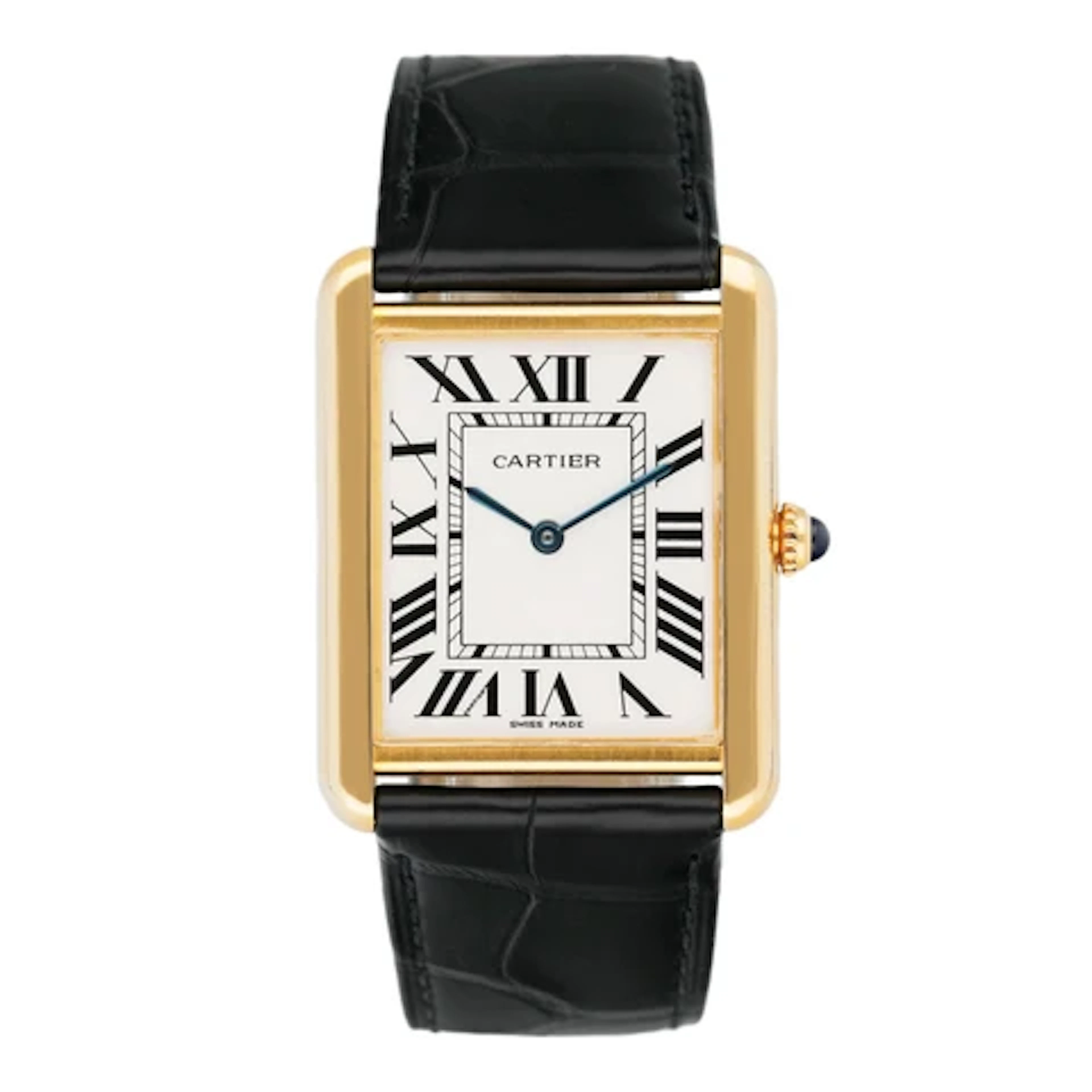Cartier Tank Solo Large W1018855 18K Yellow Gold Watch