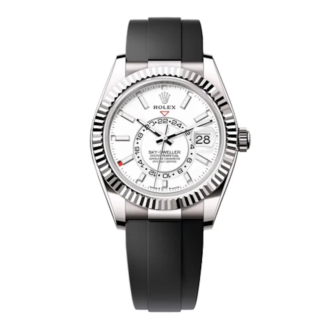 Rolex Sky-Dweller 336239 White Dial Mens Watch Box Papers